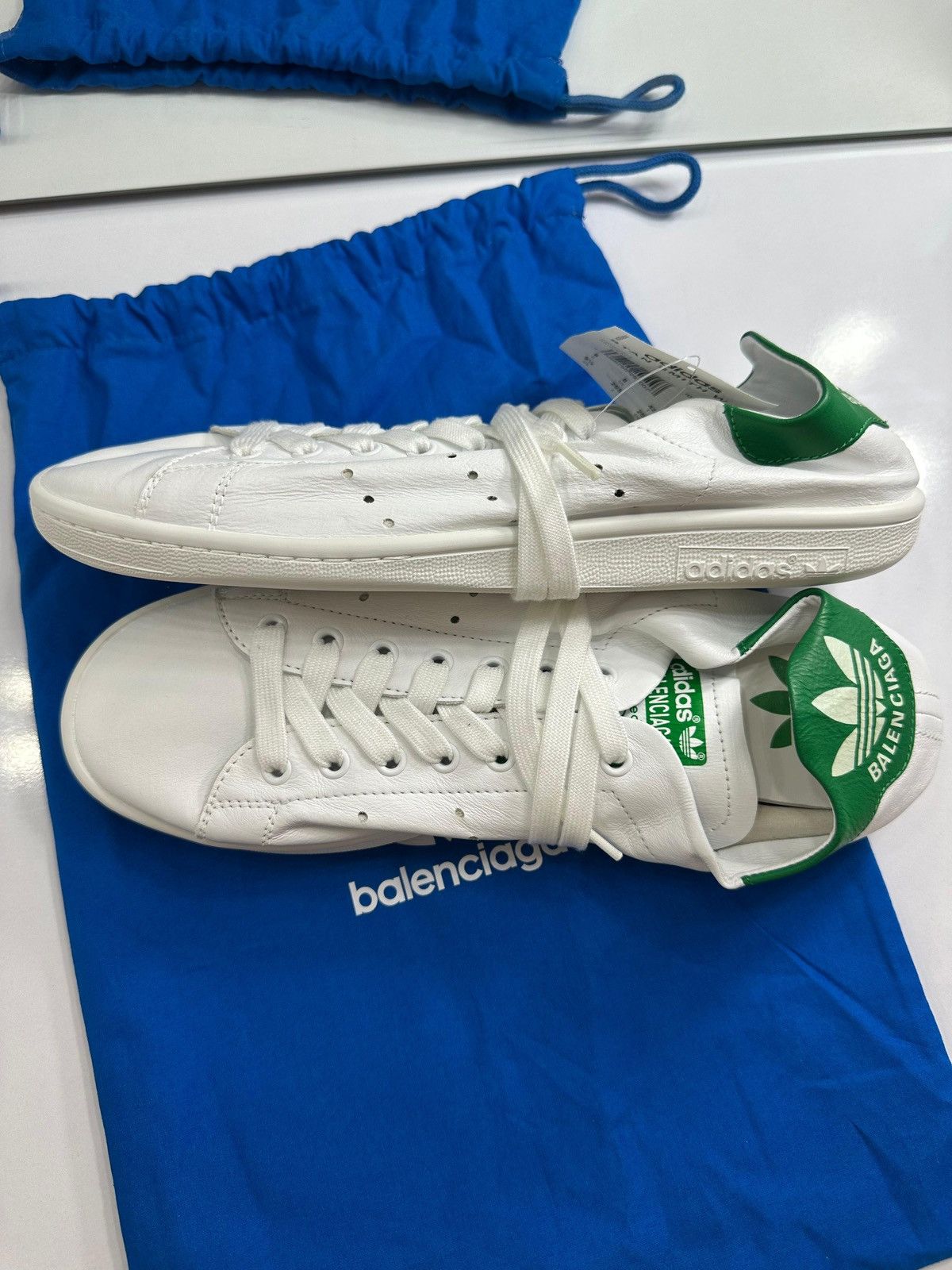 Adidas × Balenciaga Balenciaga Adidas Stan Smith Stan Smith White Green Size US 8 / EU 41 - 2 Thumbnail