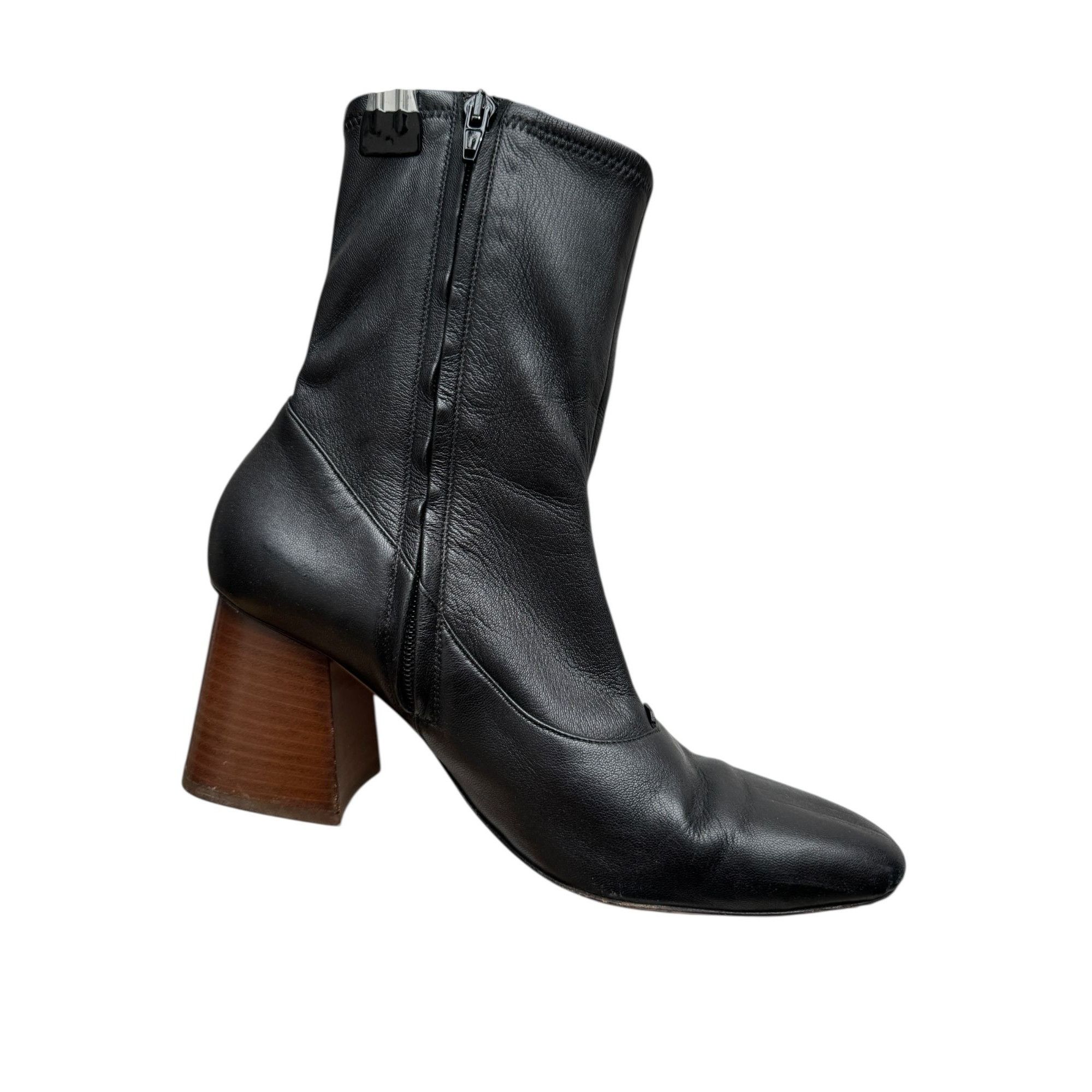 Celine Black Soft Leather Socks Heels Size US 8.5 / IT 38.5 - 5 Thumbnail