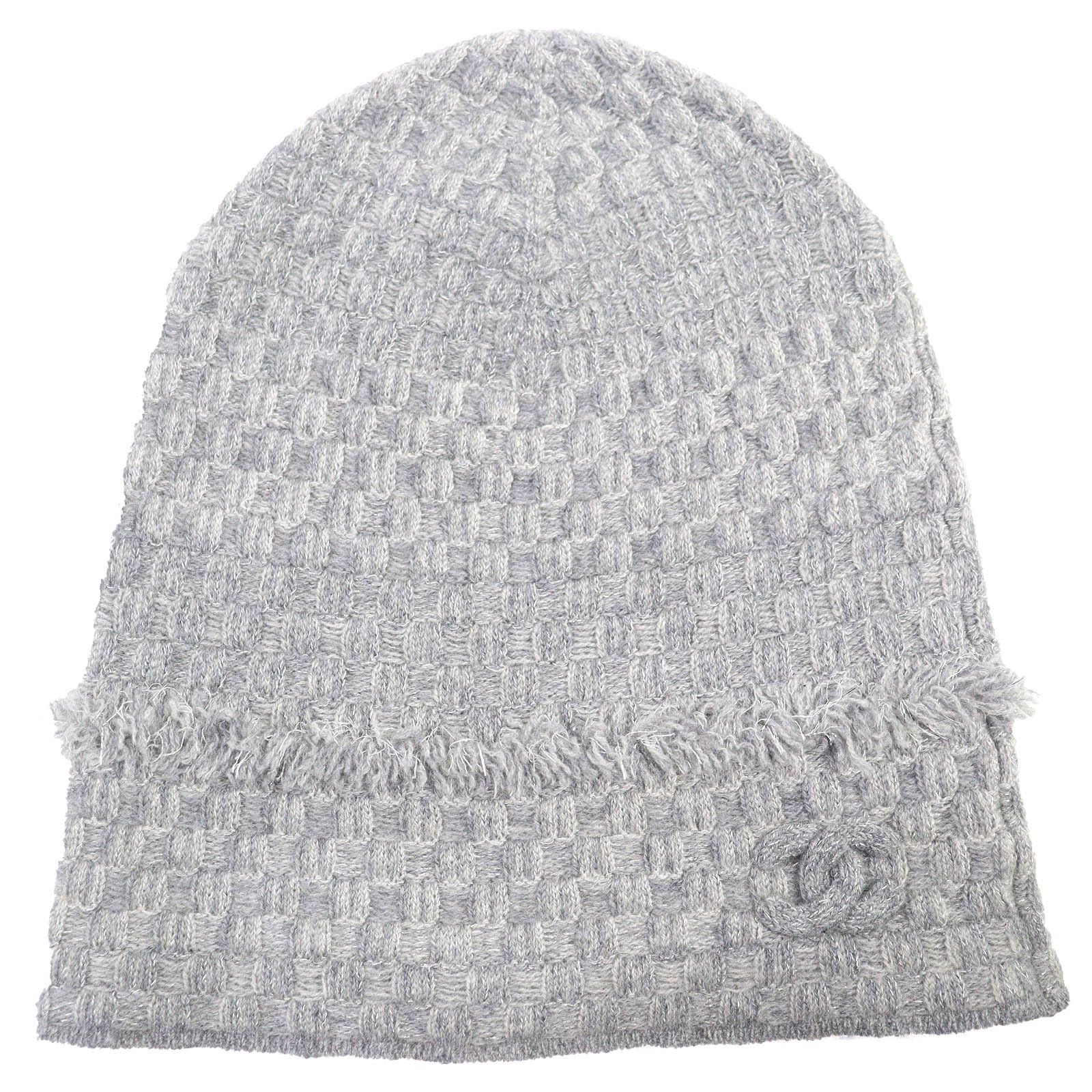 Chanel Chanel Chanel COCO Mark Cashmere Knit Cap Others Hats DUTY FREE for USA Size ONE SIZE - 1 Thumbnail