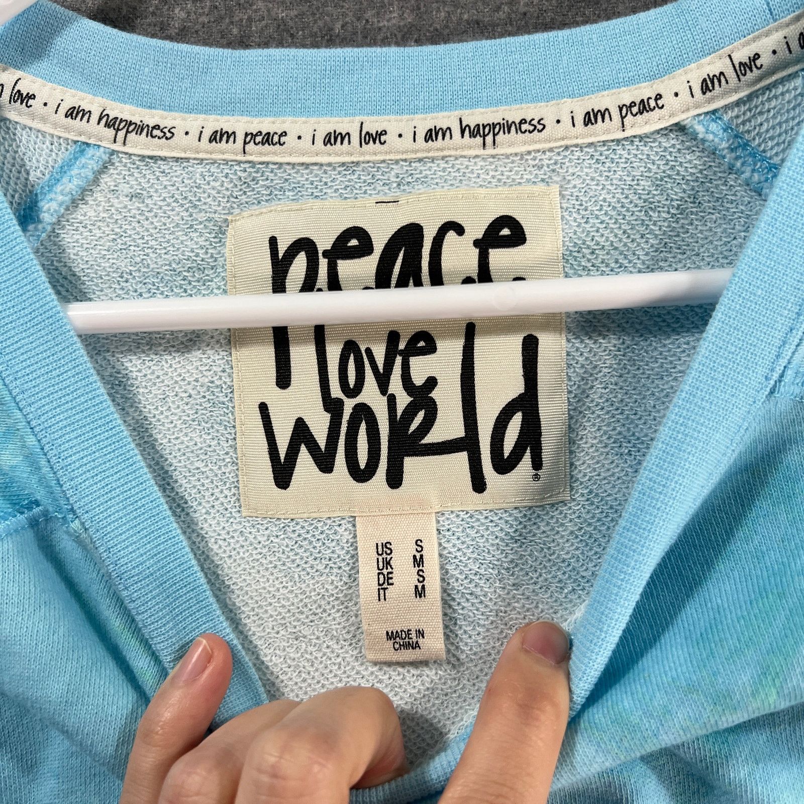 Other Peace Love World Crewneck Side Tie Pullover Aqua Size S / US 4 / IT 40 - 3 Thumbnail