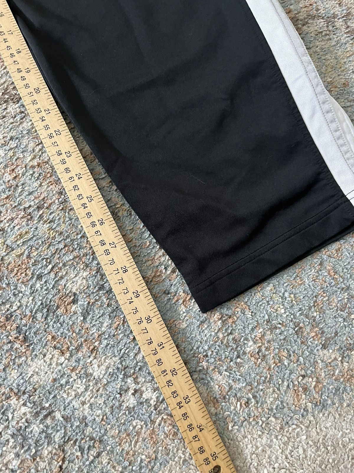 Nike × Vintage VTG Nike Sweatpants XL Stripe Black white Y2K Size US 36 / EU 52 - 5 Thumbnail