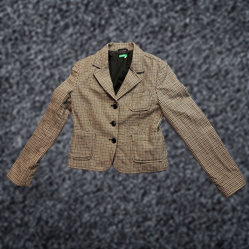 United Colors Of Benetton United Colors of Benetton Blazer Jacket Wool Blend size 42 Womens Size M / US 6-8 / IT 42-44 - 1 Thumbnail