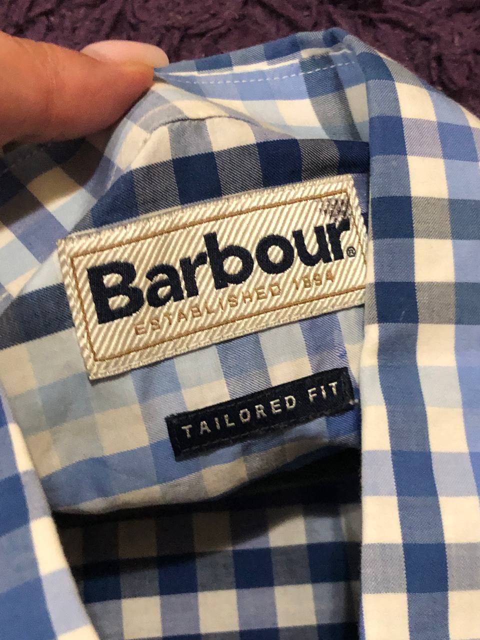 Barbour Logo Barbour Y2K Vintage Print Shirt Streetwear Size US L / EU 52-54 / 3 - 8 Thumbnail