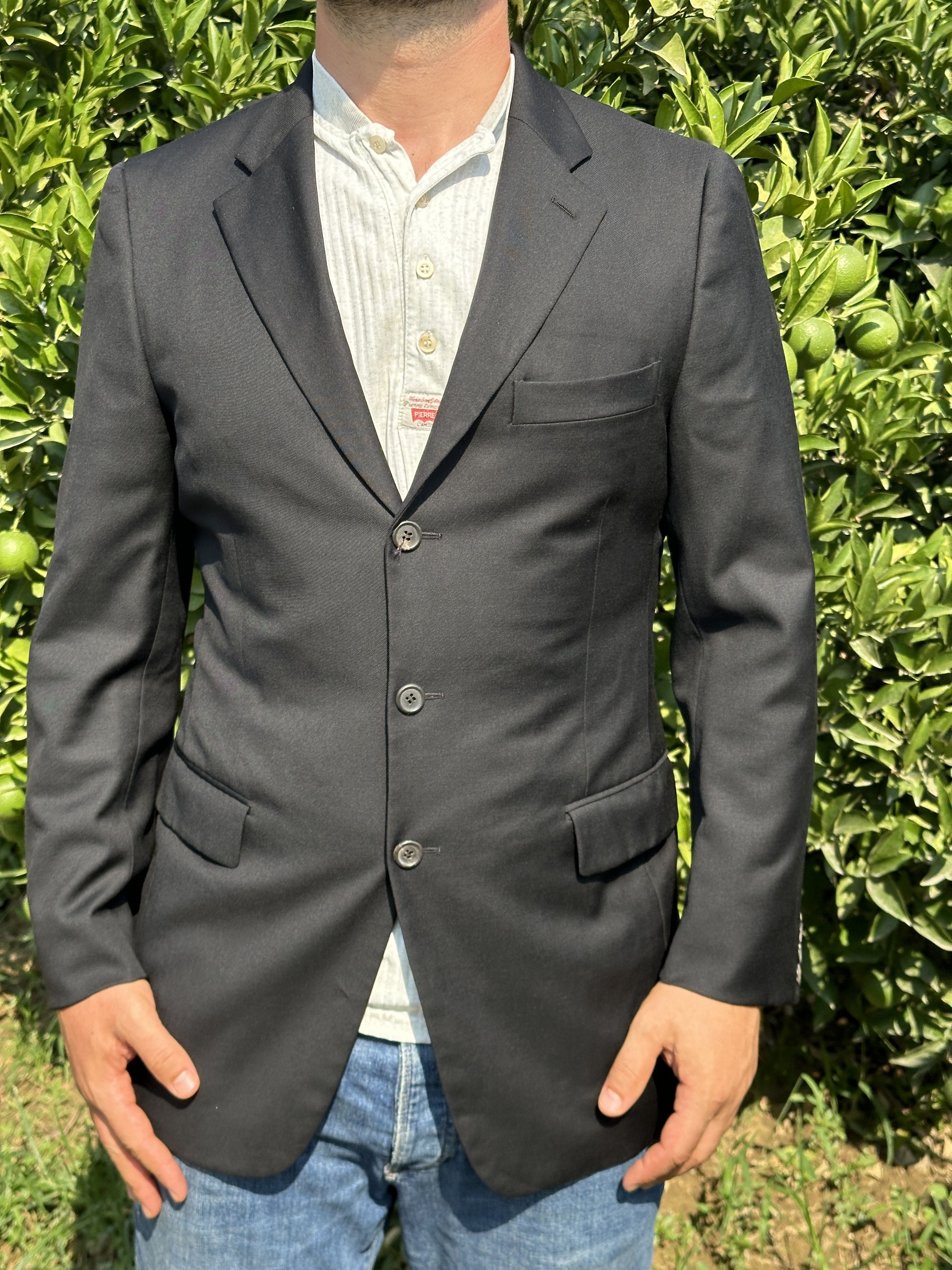 Prada Prada Milano Solid Suit Formal Jacket Blazer Tux Size 50 R M Size 50R - 1 Thumbnail