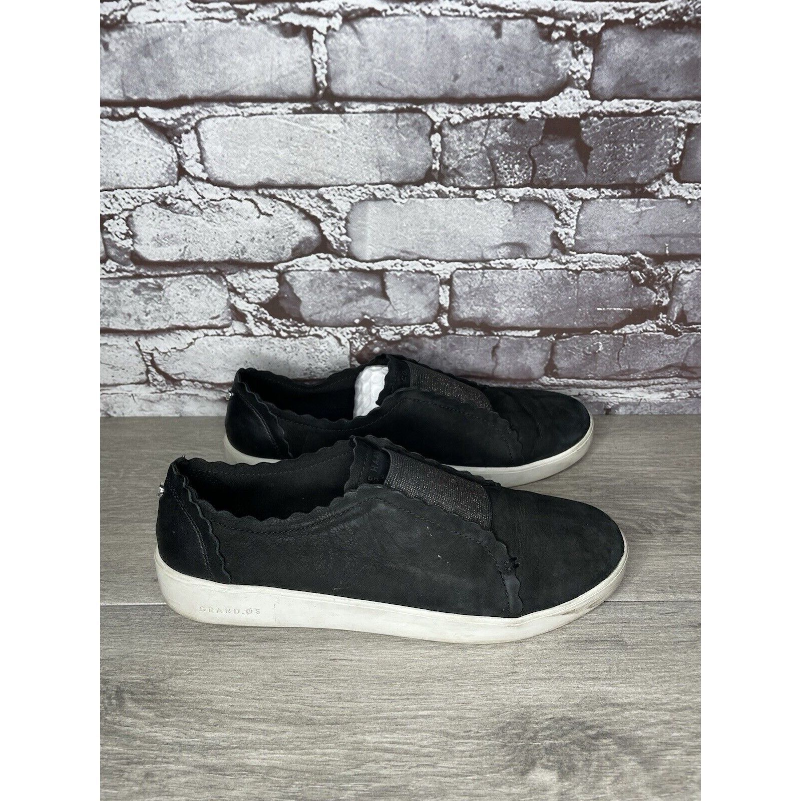 Cole Haan Cole Haan Grand Os Black Nubuck Leather Slip On Comfort Shoe Size US 9.5 / IT 39.5 - 11 Thumbnail
