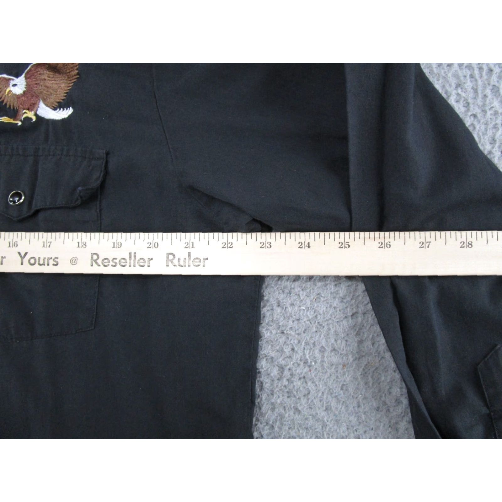 Vintage VTG 80s Wind Jammer Pearl Snap Shirt Mens L Western Black Long Sleeve Eagles Size US L / EU 52-54 / 3 - 5 Thumbnail