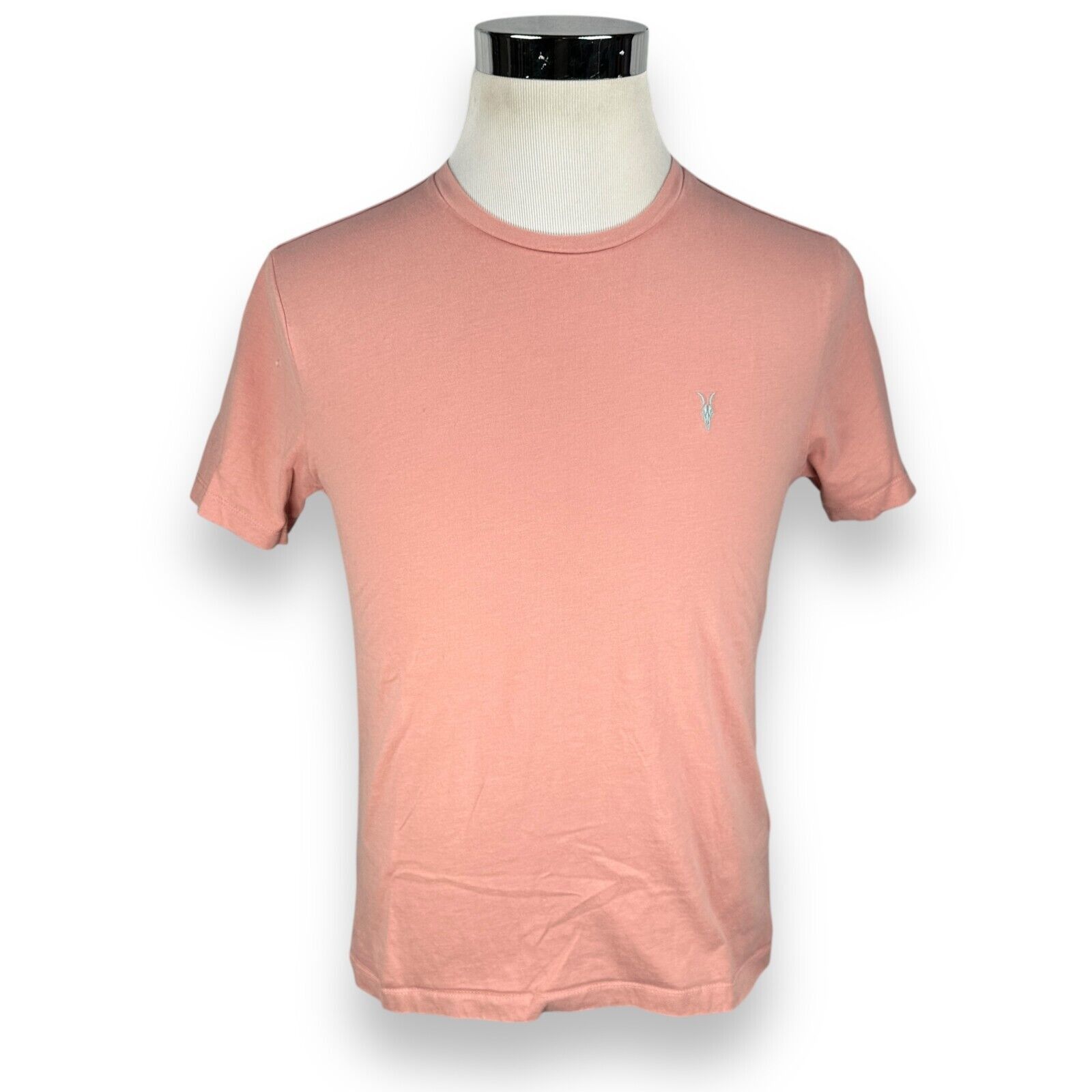 Allsaints AllSaints Brace Contrast SS T-Shirt Men Medium Coral Pink Size US M / EU 48-50 / 2 - 1 Thumbnail