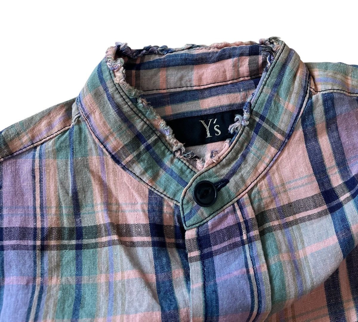 Yohji Yamamoto TAX FREE 🇺🇸 yohji yamamoto y’s sleveless plaid long shirt Size US S / EU 44-46 / 1 - 3 Thumbnail
