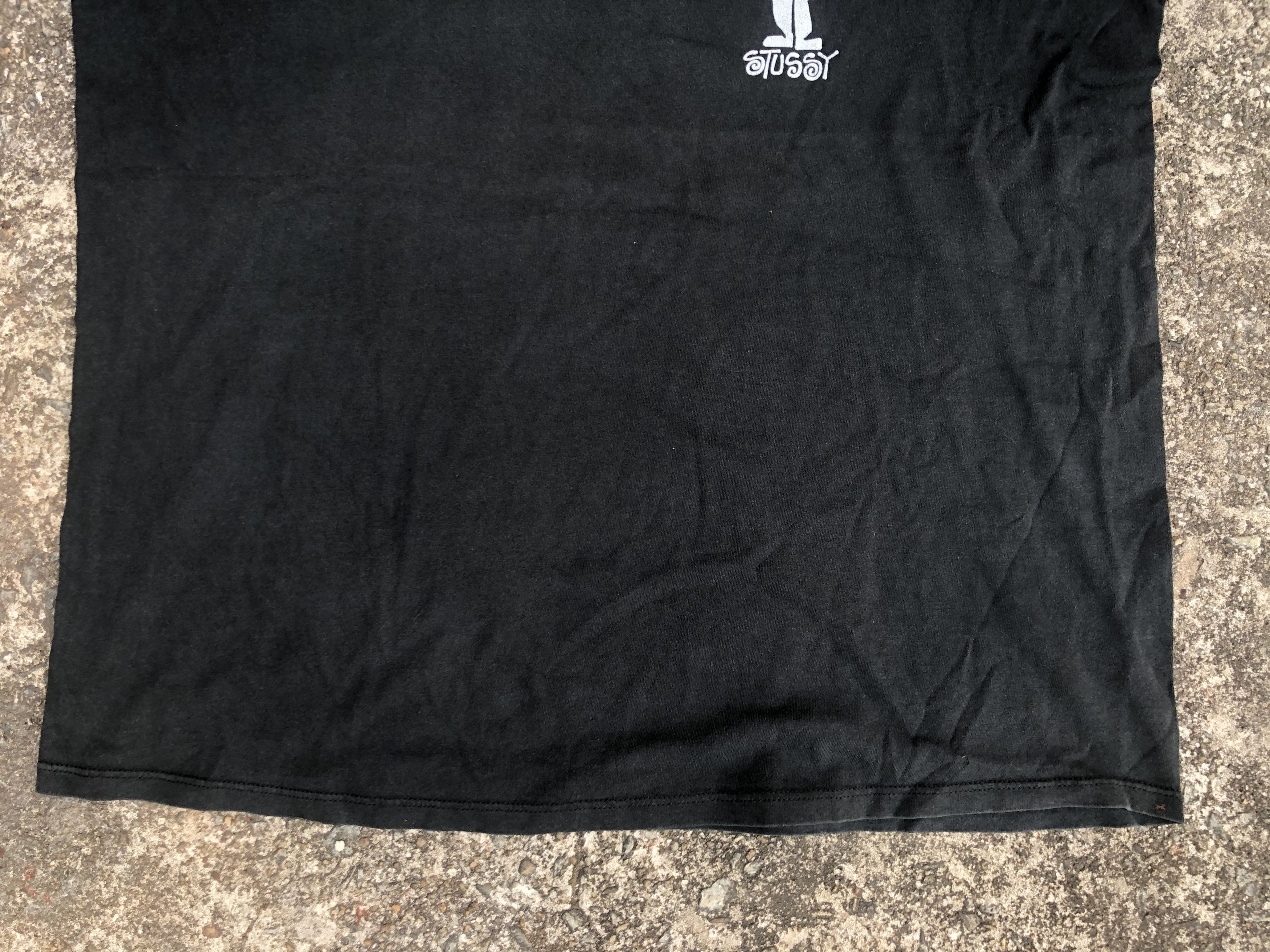 Vintage 🔥Vintage OG 90s STUSSY 'Stickman' Streetwear Skate T-Shirt Size US XXL / EU 58 / 5 - 4 Thumbnail