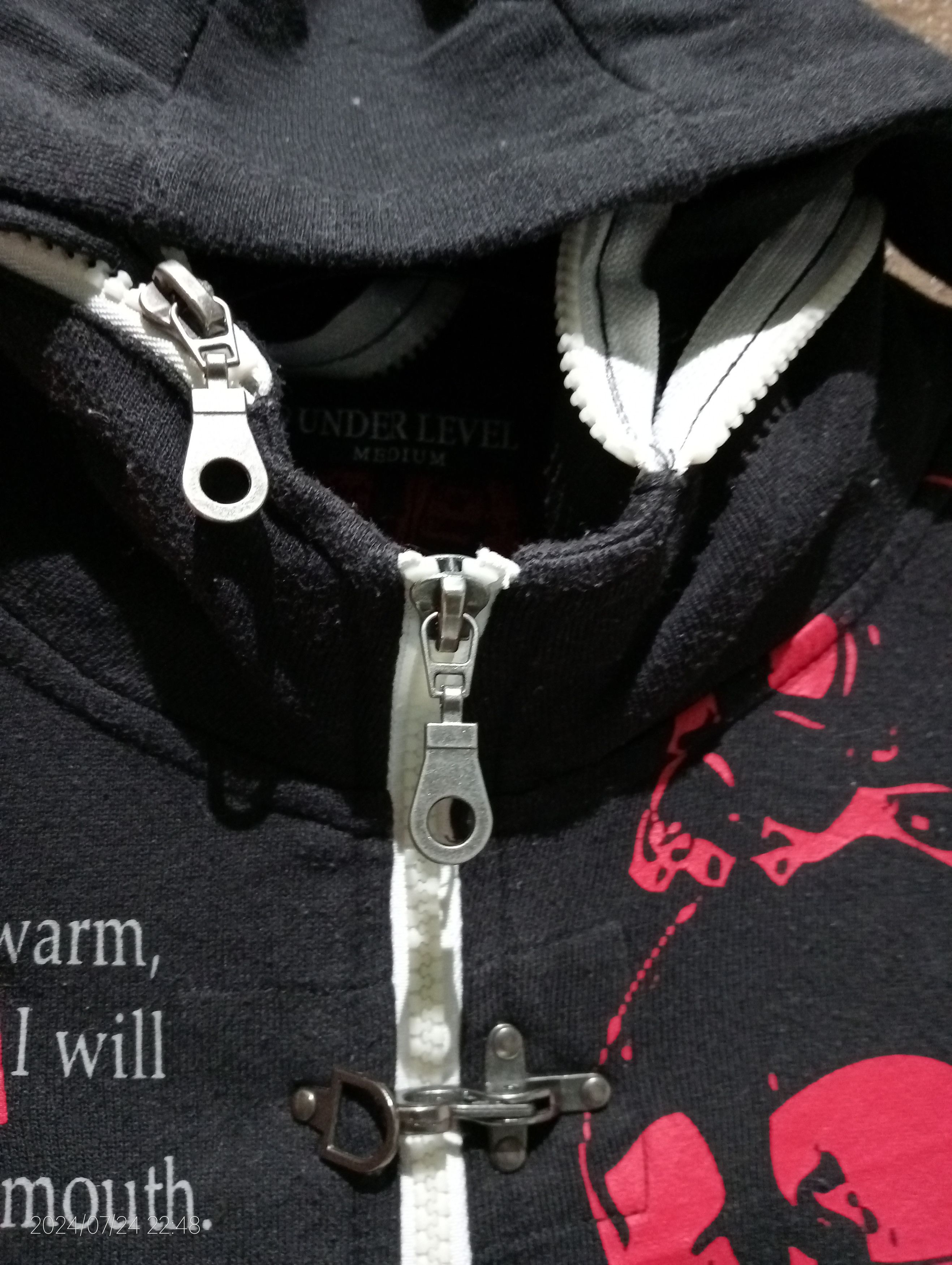 Japanese Brand Vintage Under Level Gothic Punk Pullover Hoodie Size US M / EU 48-50 / 2 - 3 Thumbnail