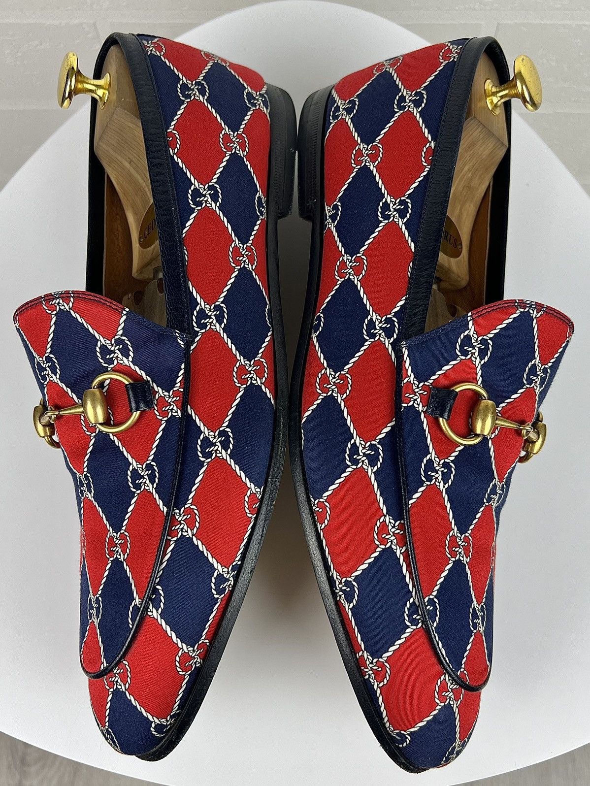 Gucci GUCCI Loafers Leather Shoes Jordaan Horsebit GG Monogram Size US 9 / EU 42 - 14 Thumbnail
