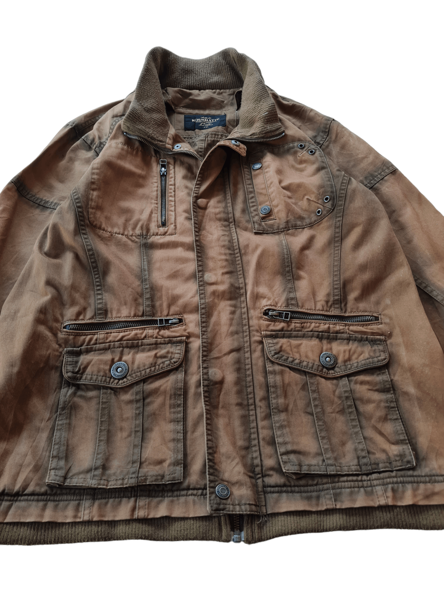 Japanese Brand Vintage Sun Faded Roushatte Jacket Zipper Size US L / EU 52-54 / 3 - 8 Thumbnail