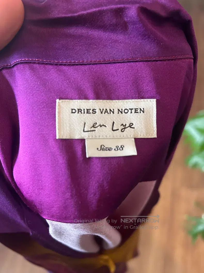 Dries Van Noten Dries Van Noten size:38 Purple Shirt Size M / US 6-8 / IT 42-44 - 2 Thumbnail