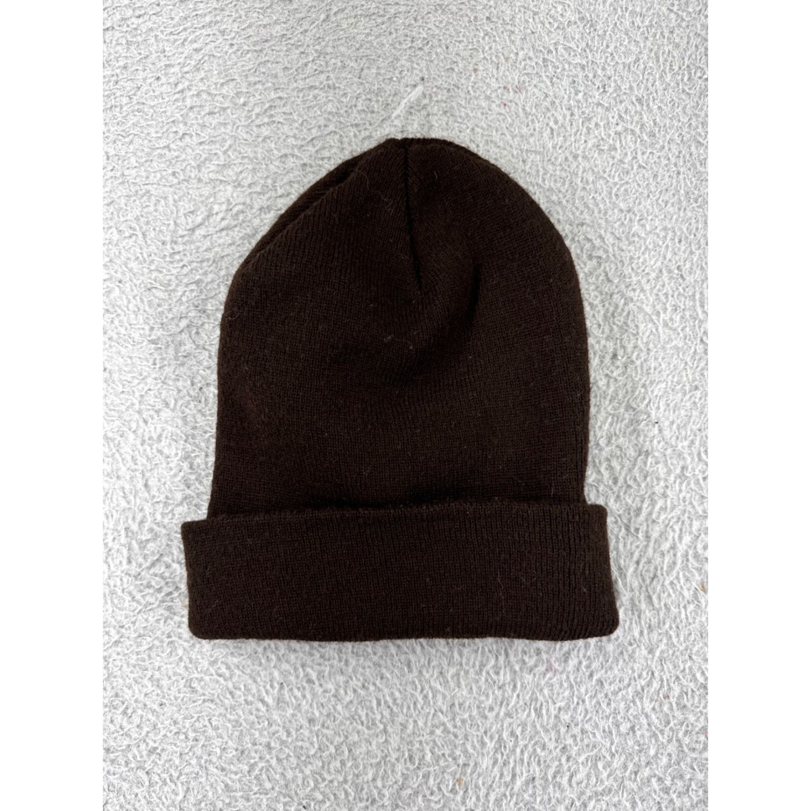Vintage VF Brown Knit Beanie Toque Adult One Size Fits All Ski Logo Hat Mens Size ONE SIZE - 2 Thumbnail