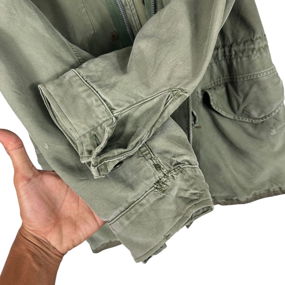 Vintage Vintage M-51 OG 107 SATEEN FIELD JACKET CROWN ZIPPER Size US XS / EU 42 / 0 - 9 Thumbnail