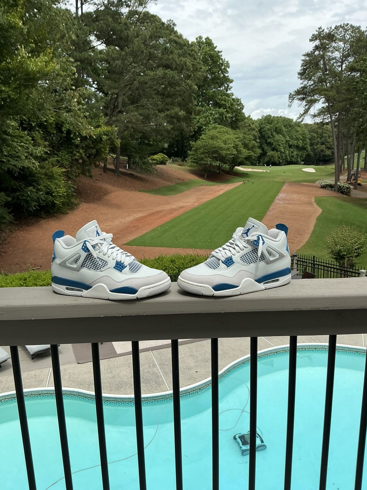 Jordan Brand × Nike Jordan 4 Military Blue WORN ONCE/LIKE NEW Size US 11 / EU 44 - 1 Thumbnail