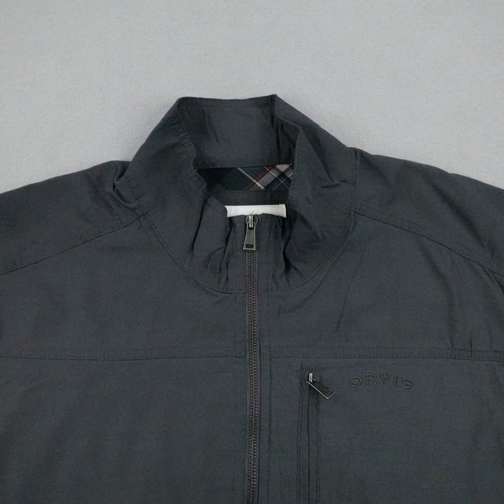 Orvis Orvis Jacket Mens 2XL Gray Windbreaker Lined Full Zip Bomber Coat Lightweight Size US XXL / EU 58 / 5 - 2 Thumbnail