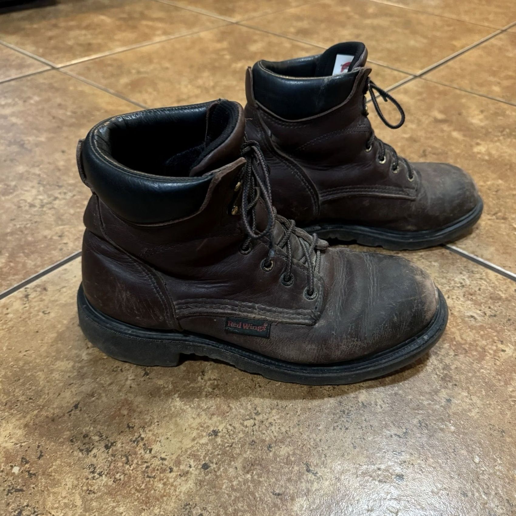 Red Wing Red Wing Boots Leather 606 Supersole 2.0 Soft Toe Waterproof Work Boots Size 8.5 Mens Brown Leather Size US 9 / EU 42 - 2 Thumbnail