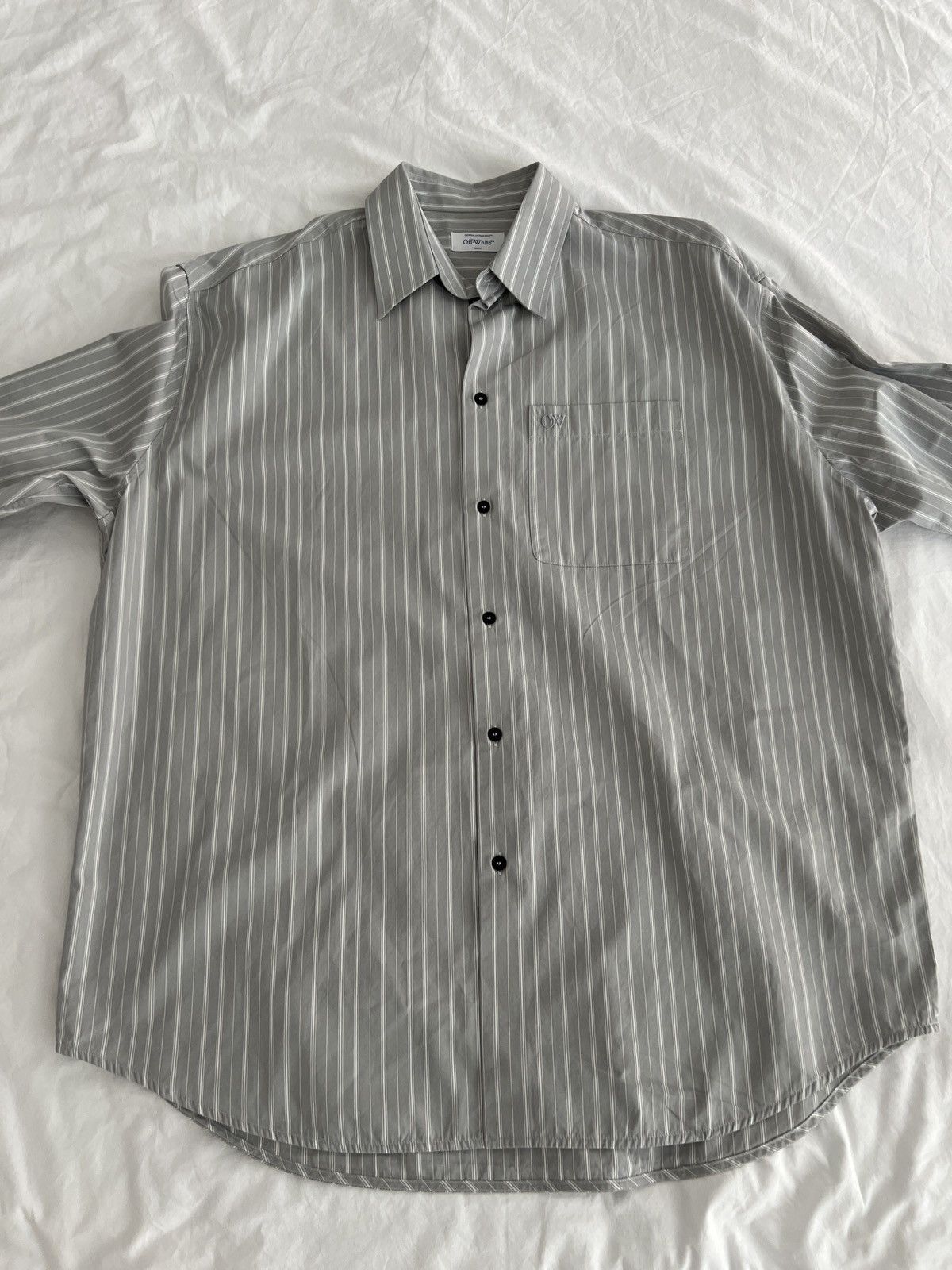 Off-White Striped Shirt Size US S / EU 44-46 / 1 - 3 Thumbnail