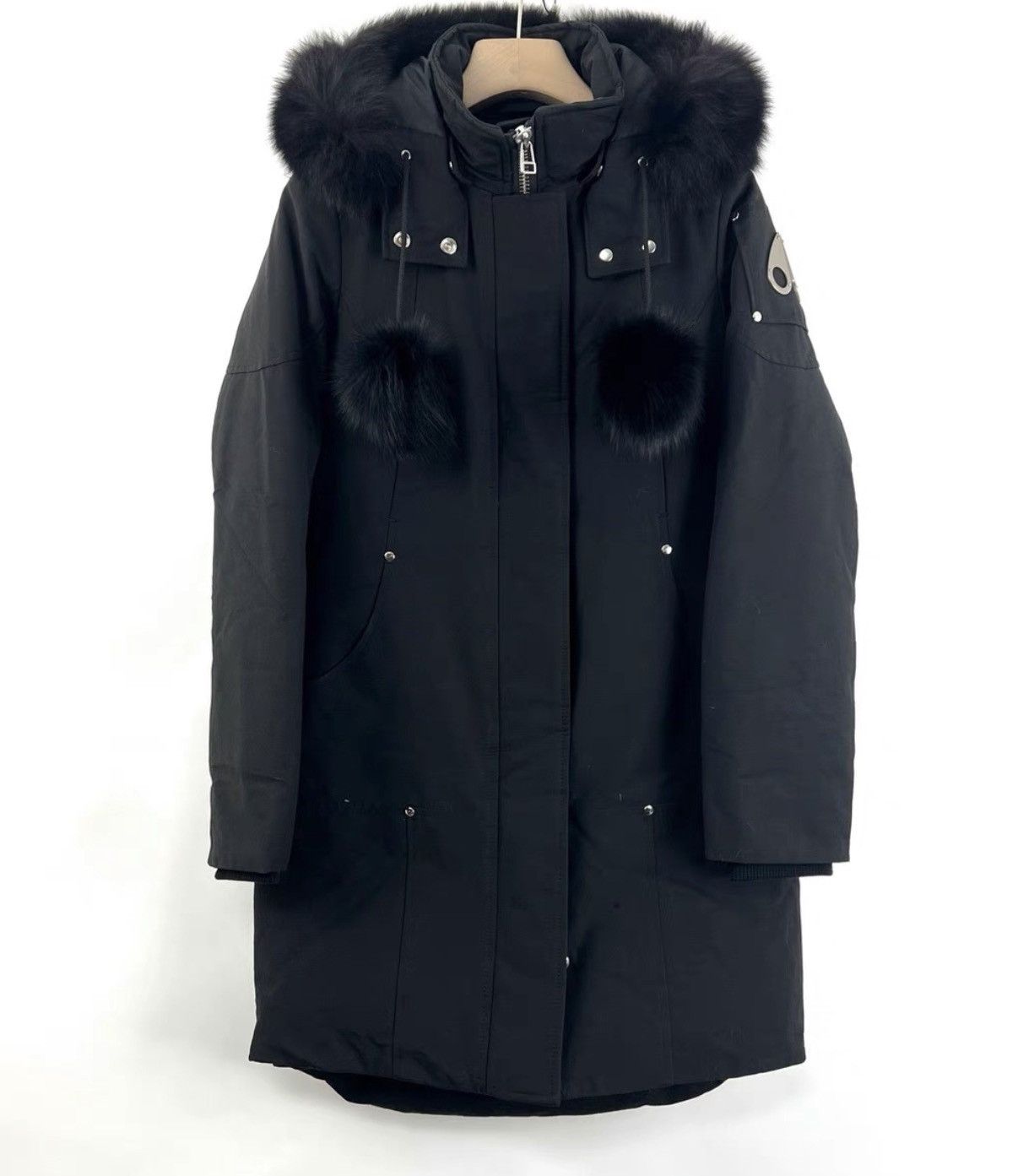 Moose Knuckles Moose Knuckles Stirling Black Fur Collar Down Jacket K12 Size XS / US 0-2 / IT 36-38 - 1 Thumbnail