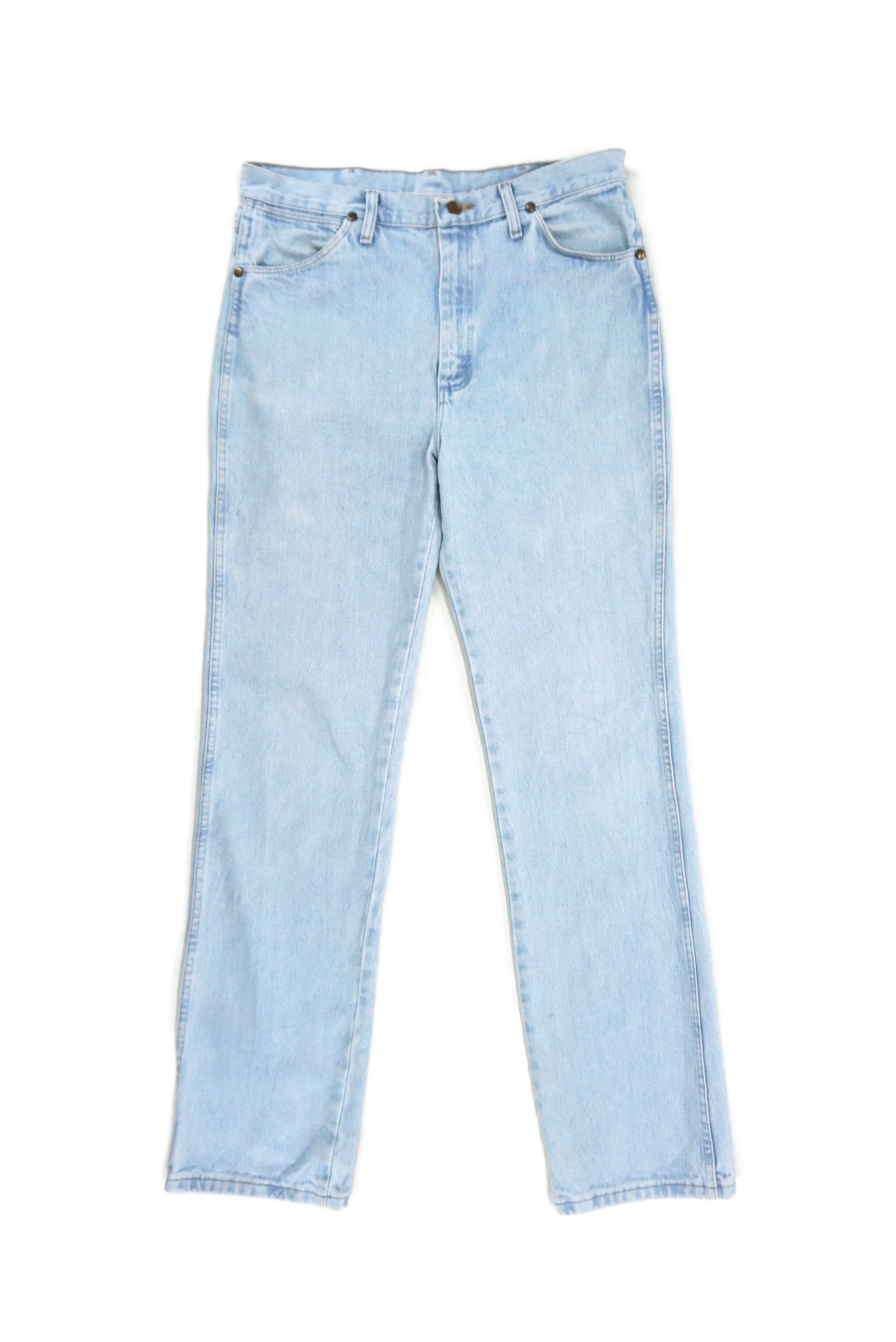 Wrangler Vintage 936GBH Jeans W34xL34 High-Waisted Light Wash Denim Size US 34 / EU 50 - 1 Thumbnail