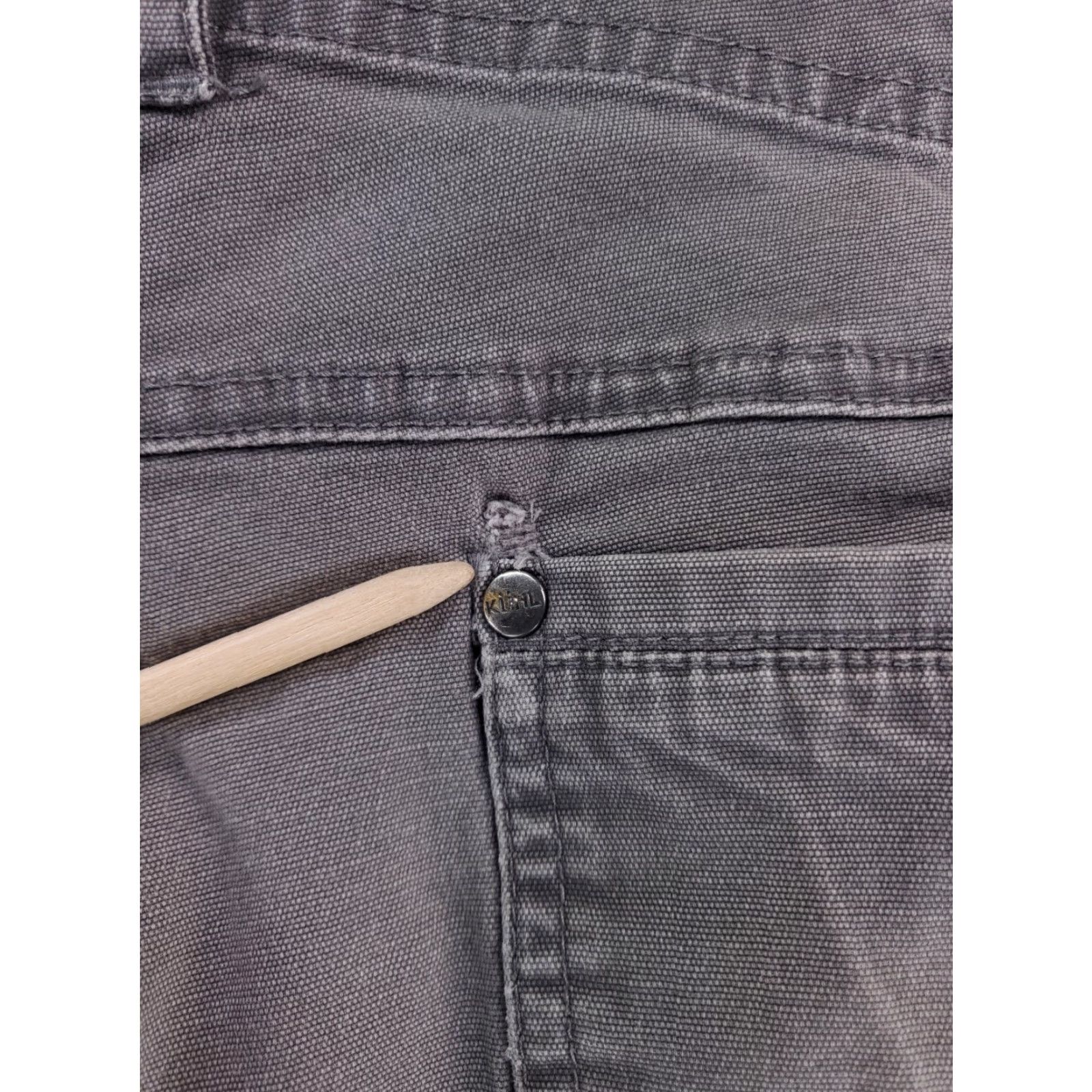 Vintage VINTAGE Kuhl Kanvus Jean Pants Gray Mens 34 x 30 Straight Inseam 29" 34 Size US 34 / EU 50 - 7 Thumbnail
