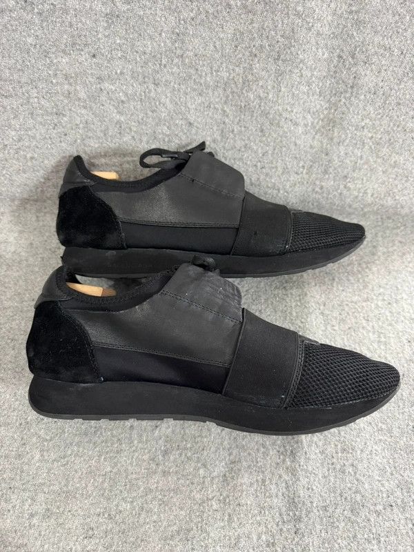 Balenciaga Balenciaga Race Runner Black Low Sneakers leather size 43 Size US 10 / EU 43 - 3 Thumbnail