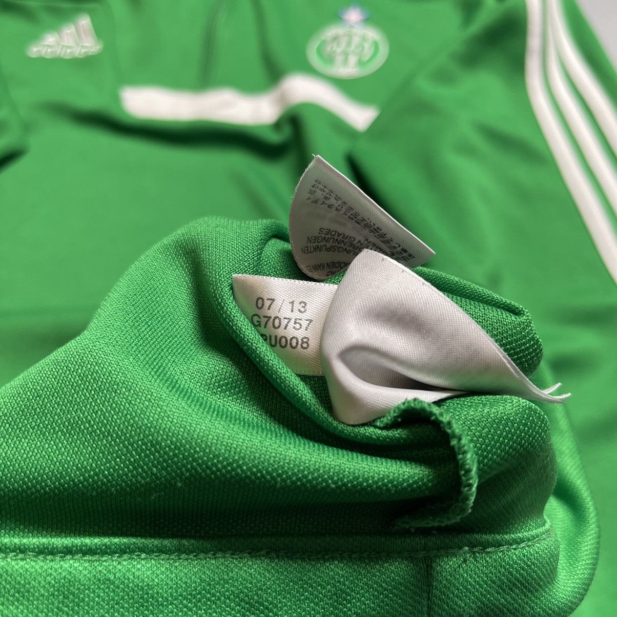 Adidas × Vintage SAINT ETIENNE ADIDAS 2013/2014 FOOTBALL TRAINING TRACK TOP Size US S / EU 44-46 / 1 - 14 Thumbnail