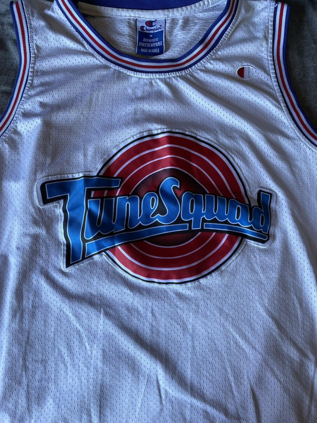 Champion michael jordan shops tune squad jersey