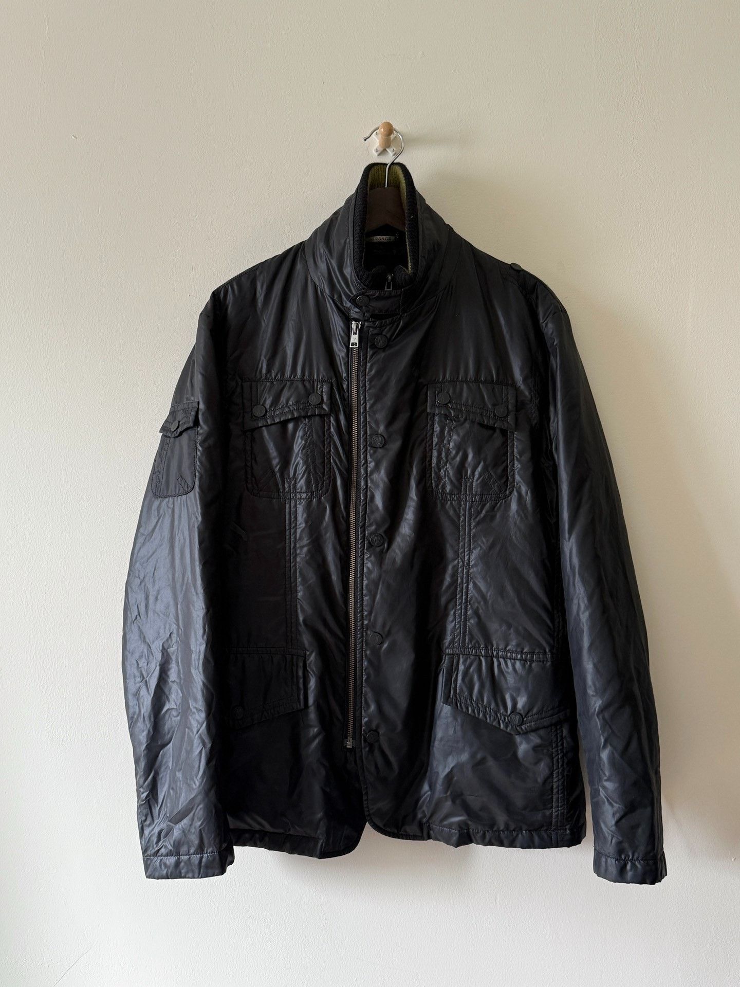 Versace Versace Military Style Nylon Zip Jacket Size US M / EU 48-50 / 2 - 1 Thumbnail