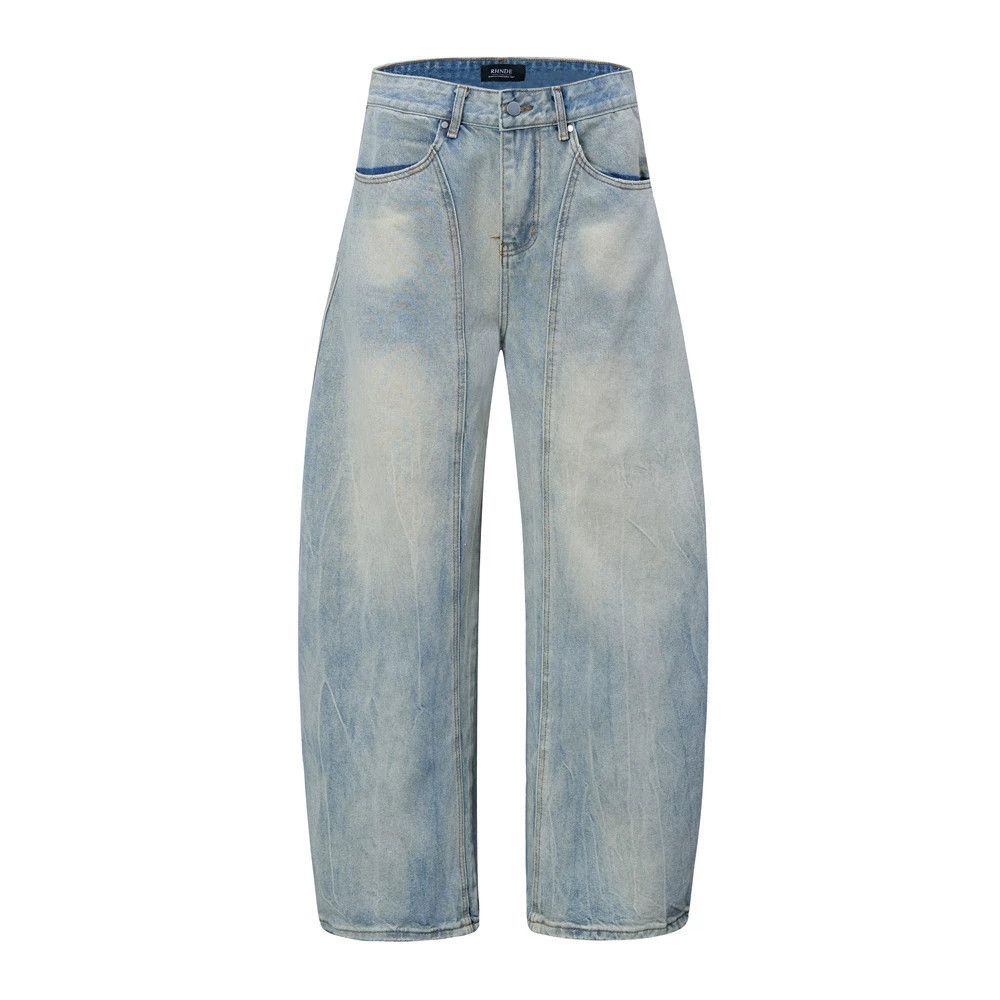 Japanese Brand × Jean Fashion cargo punk washed distressed scimitar jeans Size US 32 / EU 48 - 1 Thumbnail