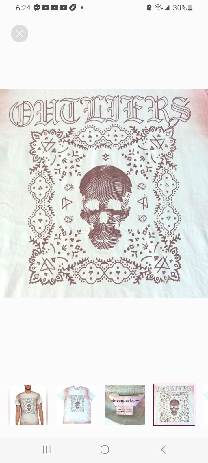 Eleven Paris Eleven Paris Knit Spray T-Shirt (ICY MORN SPRAY) Size US M / EU 48-50 / 2 - 2 Thumbnail