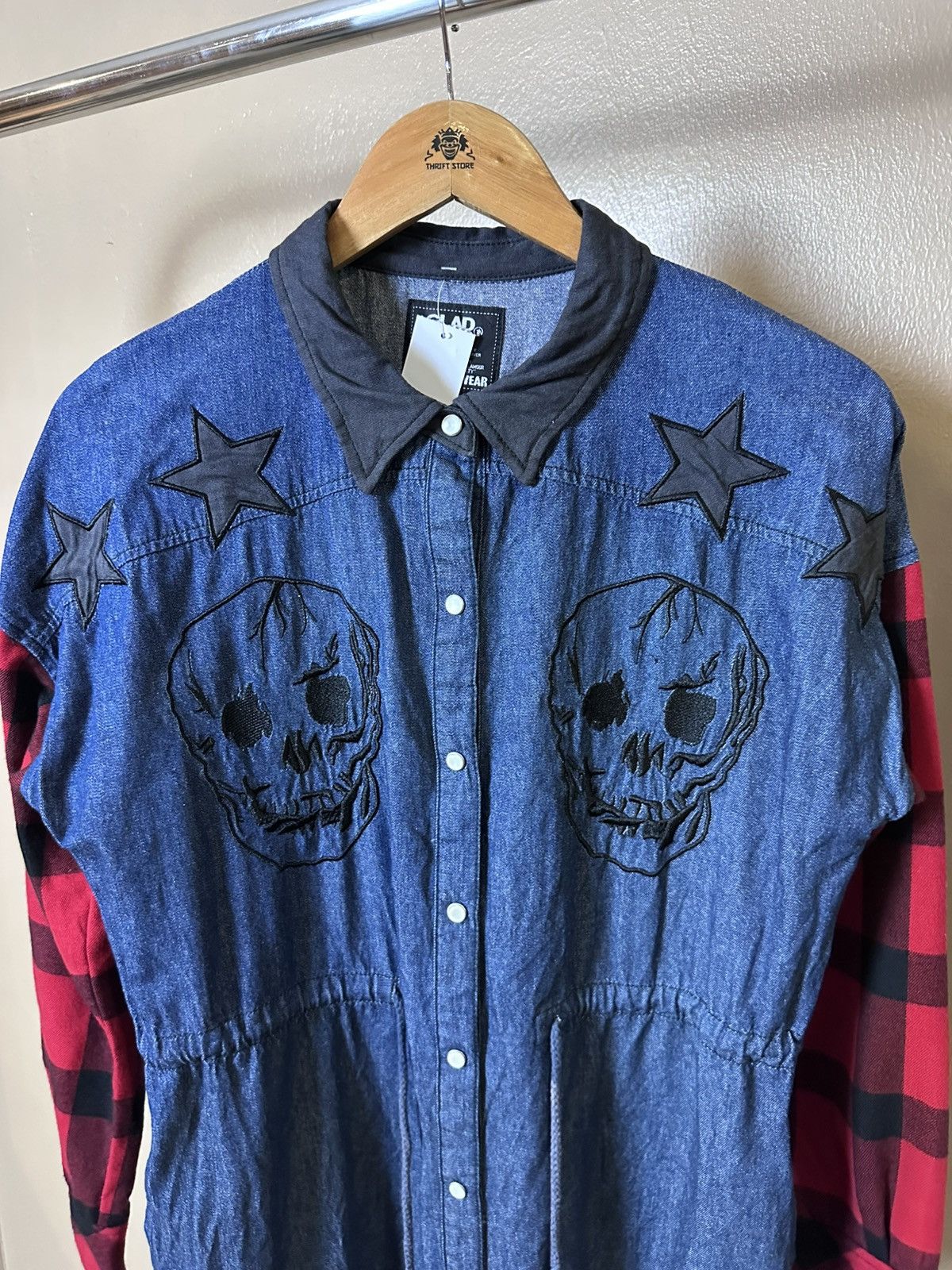 If Six Was Nine × Japanese Brand × Vintage Glad News Punk Dress Size ONE SIZE - 2 Thumbnail