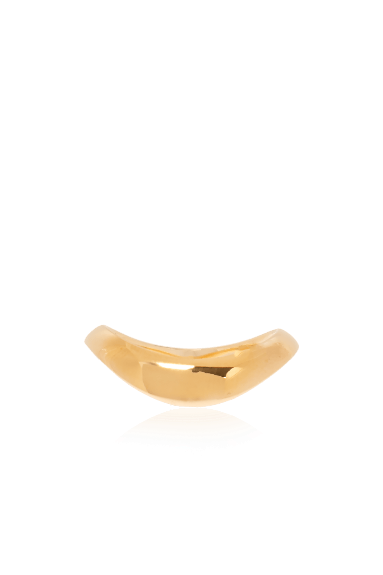 Bottega Veneta o1bcso1str0725 Size: 17 / Curve Thin Ring in Gold Size ONE SIZE - 4 Thumbnail