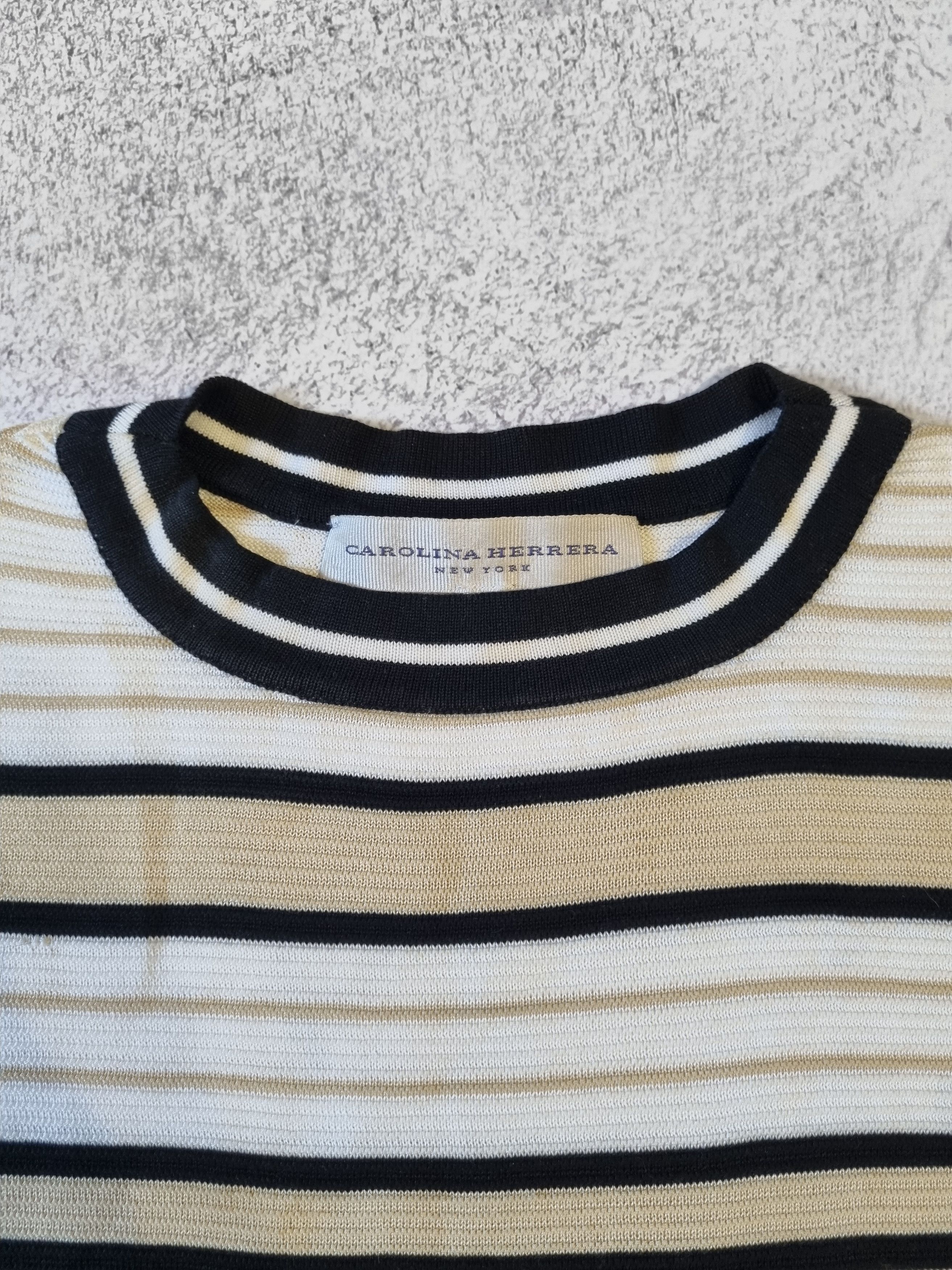 Carolina Herrera × Designer × Vintage Carolina Herrera Vintage Striped Sweater Pullover Size XS / US 0-2 / IT 36-38 - 4 Thumbnail
