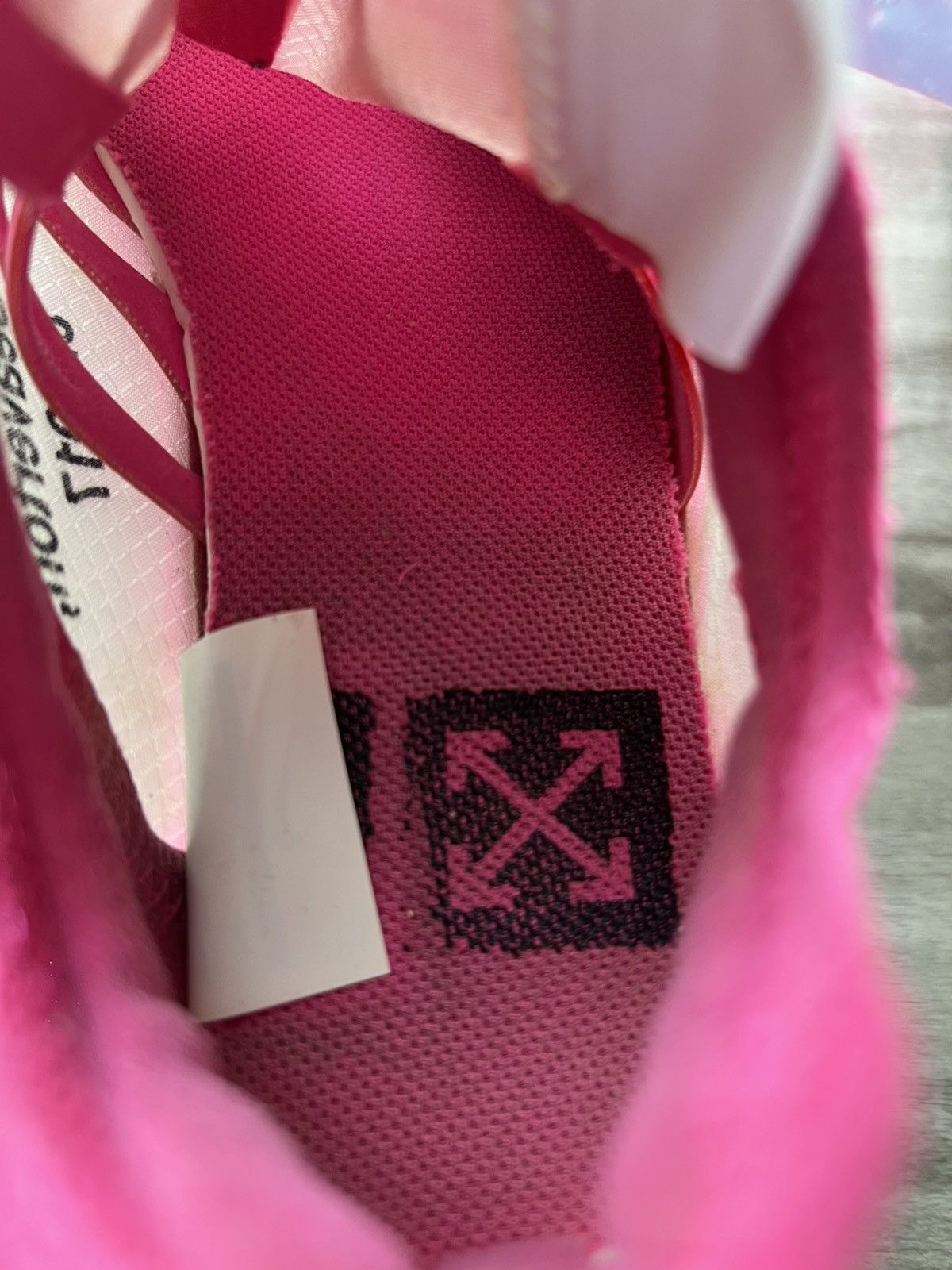 Nike × Off-White Sz 7 Men/ 8.5 Womens- Off-White x Nike Zoom Fly Tulip Pink Size US 8.5 / IT 38.5 - 7 Thumbnail