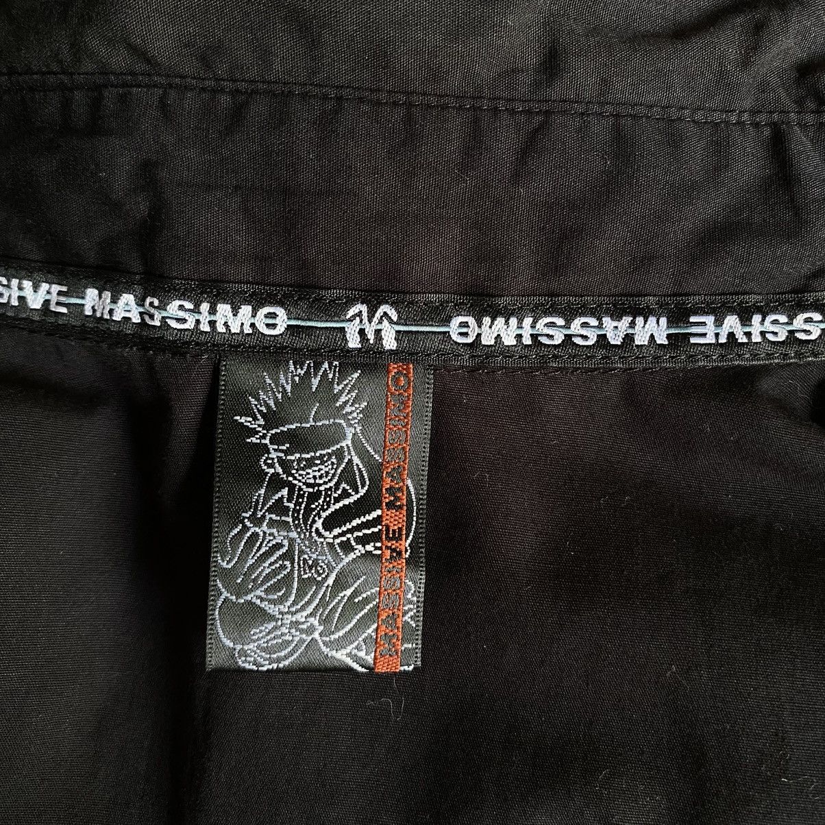 Japanese Brand × Massimo Osti MASSIVE MASSIMO Y2K PUNK Black Sheer Graphic Shirt Size US M / EU 48-50 / 2 - 11 Thumbnail