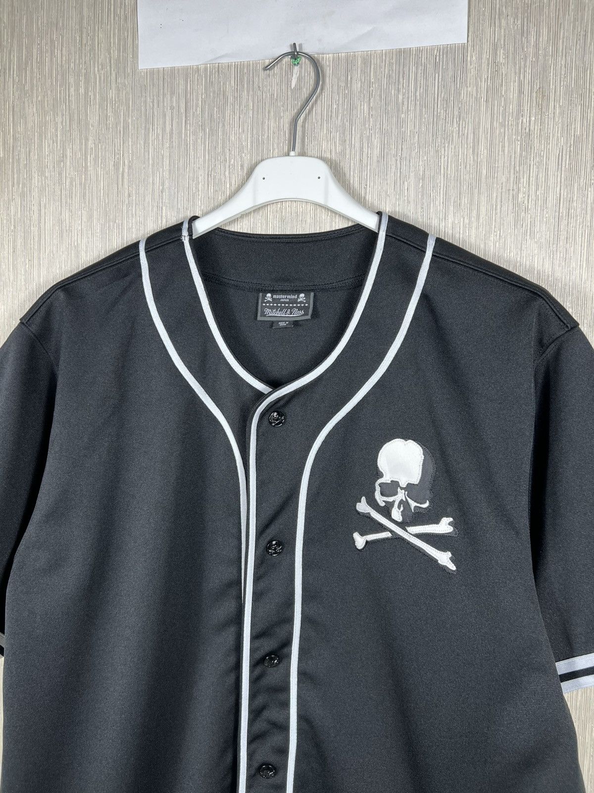 Mastermind Japan Mastermind Japan x Mitchell & Ness skull baseball jersey tee Size US XL / EU 56 / 4 - 6 Thumbnail