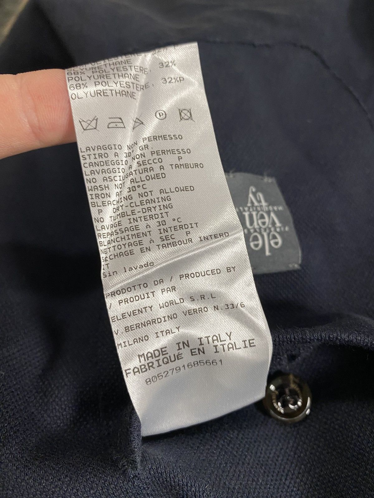 Eleventy Eleventy Luxury Single Breasted Cotton Sport Blazer Size 46R - 9 Thumbnail