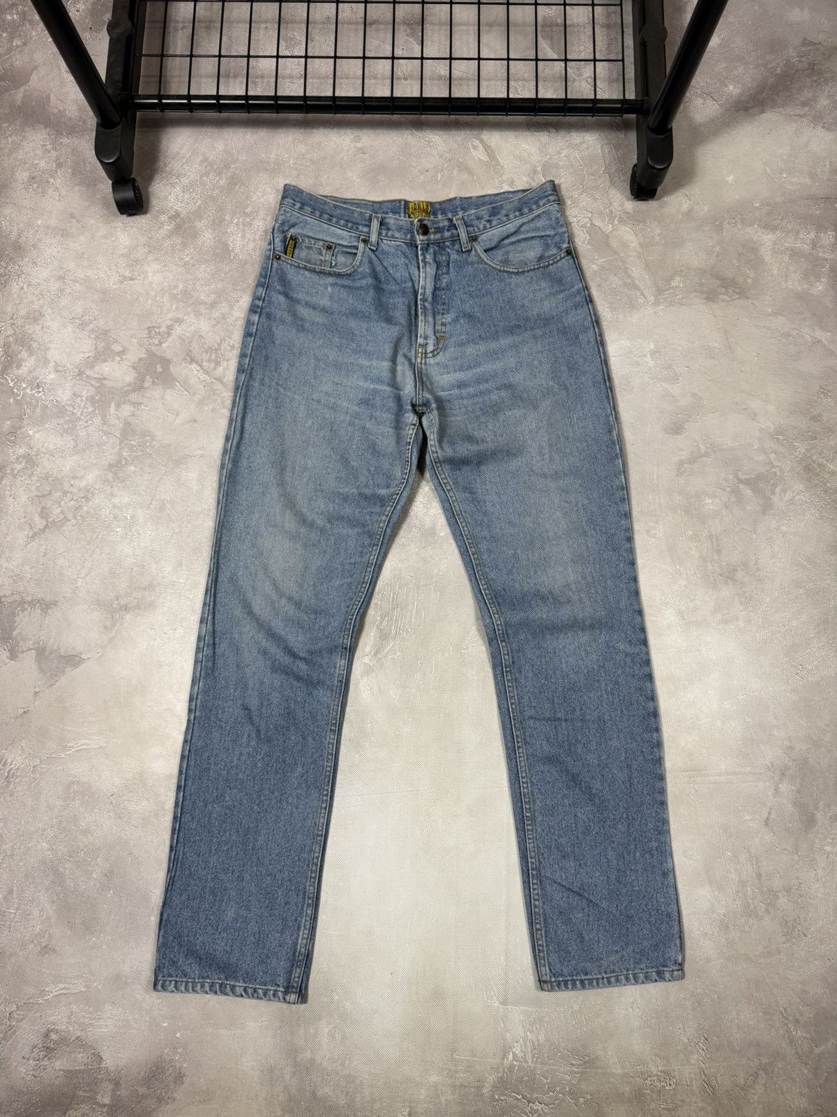 Vintage Vintage 90s Armani Jeans Fade Denim Pants Size US 32 / EU 48 - 1 Thumbnail