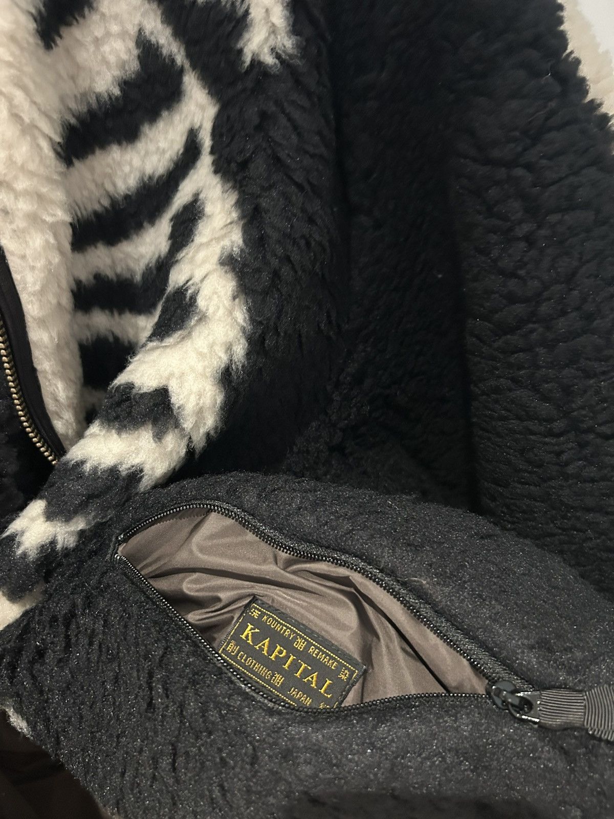 Kapital Kountry Kapital BONE Boa Fleece Reversible Blouson Size US XXL / EU 58 / 5 - 10 Thumbnail