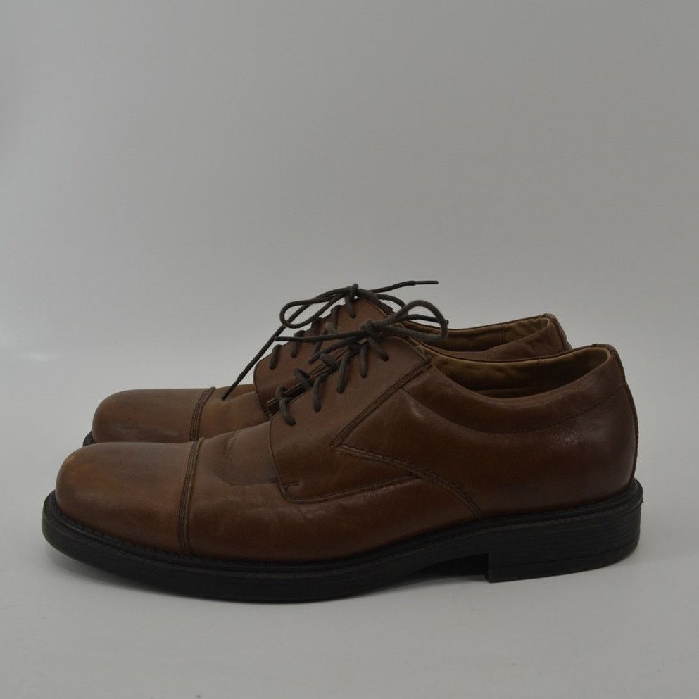 Other Borelli Brown Men's Oxford Lace Up Leather Round Toe Size 11 Size US 11 / EU 44 - 11 Thumbnail