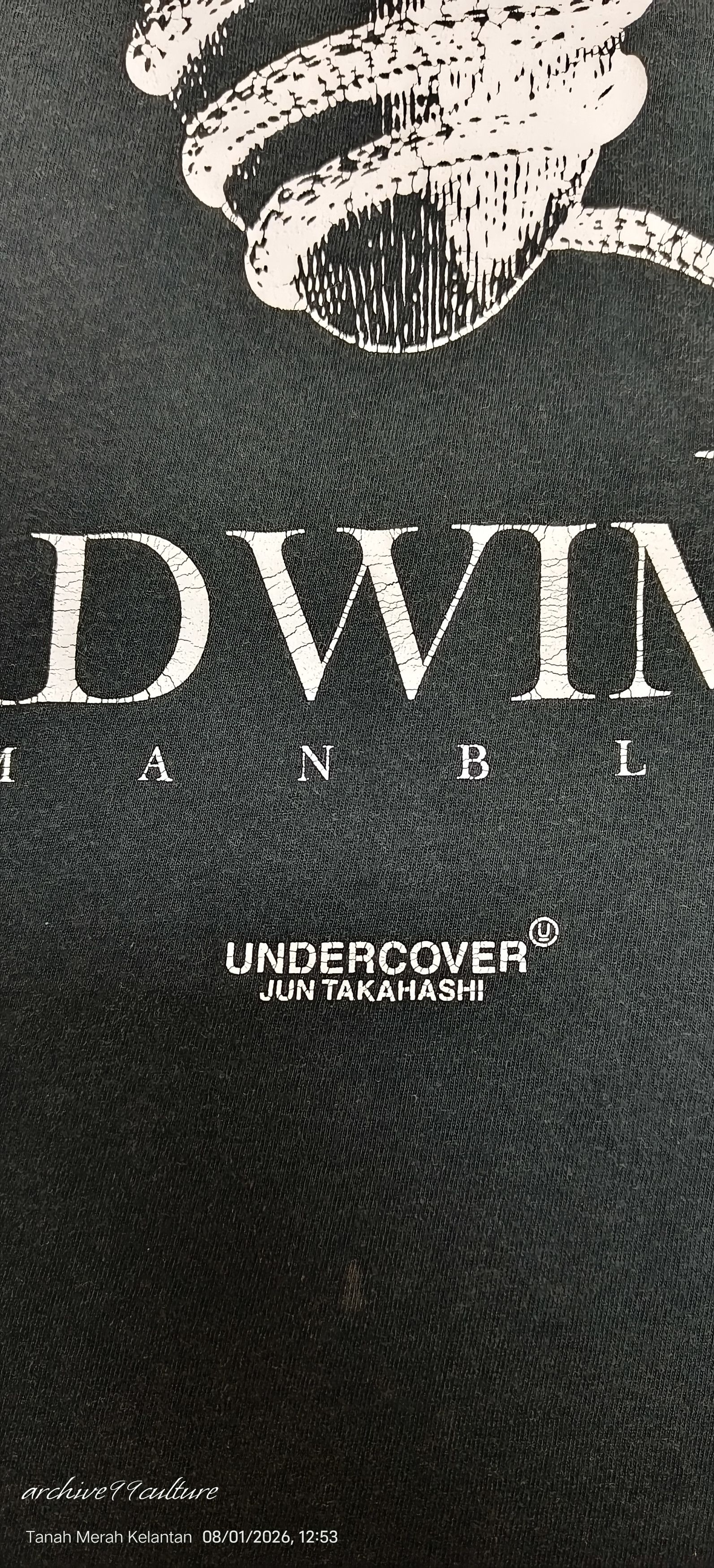 Jun Takahashi UC Radwimps Human Bloom Tour 2017 Ctn Tee Black Size US M / EU 48-50 / 2 - 9 Thumbnail