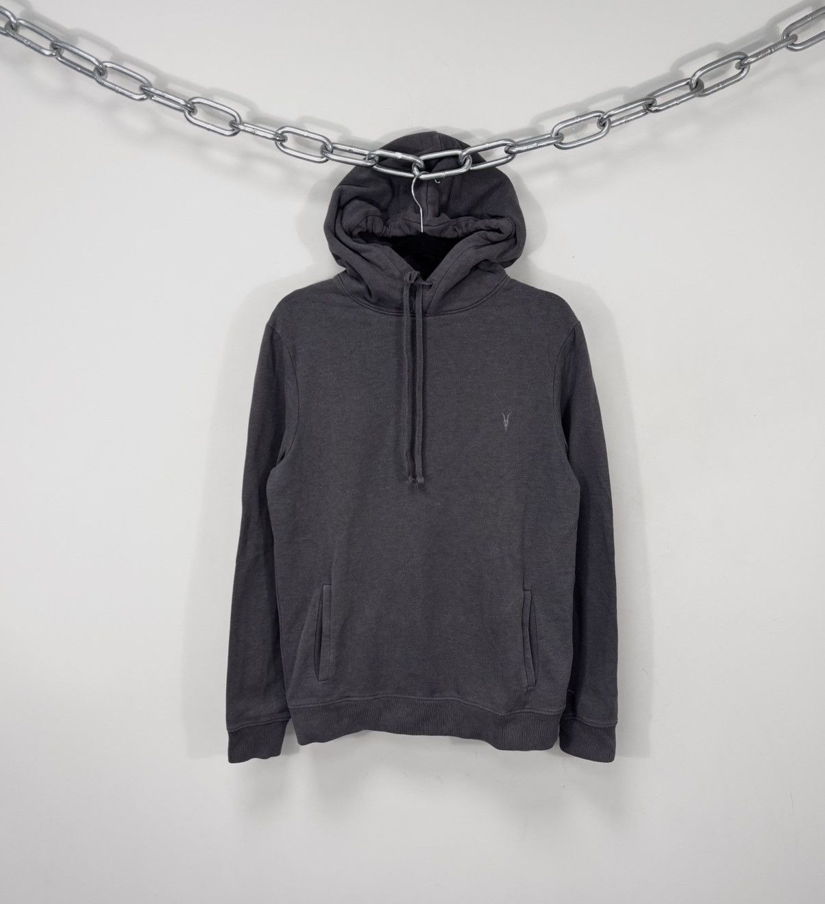 Allsaints AllSaints Raven OTH Men’s Grey Hoodie Pullover Sweatshirt Size US S / EU 44-46 / 1 - 1 Thumbnail