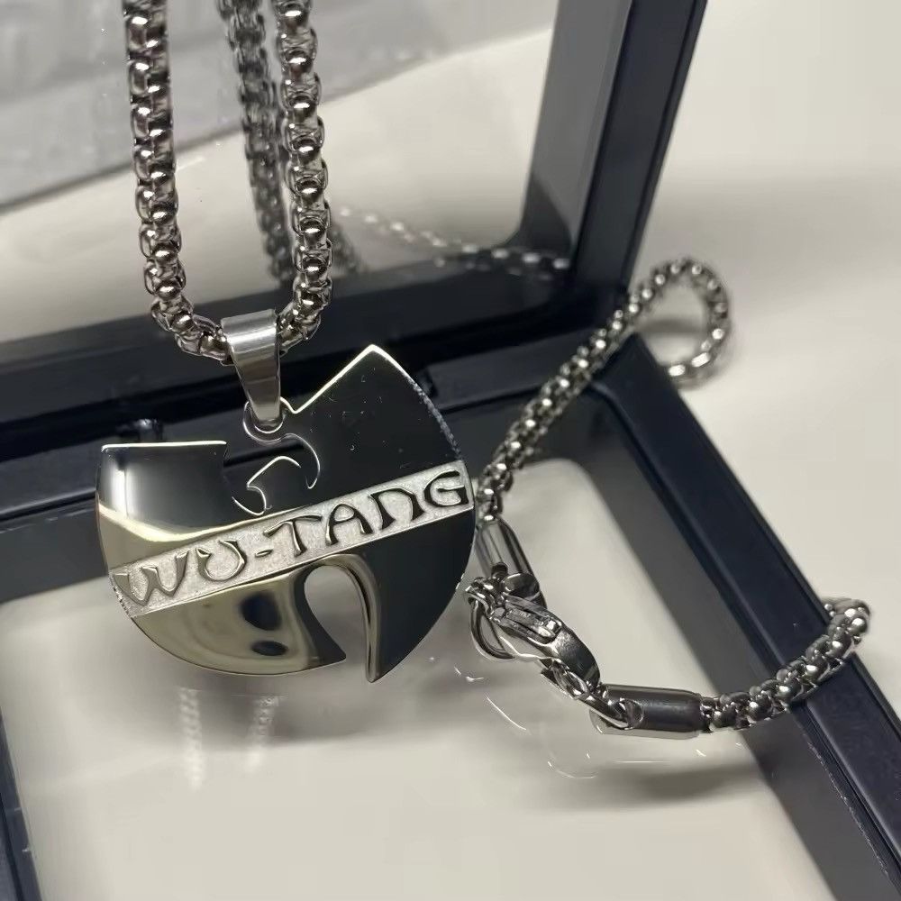 Vintage Fashion Titanium Steel Pendant Necklace Size ONE SIZE - 1 Thumbnail
