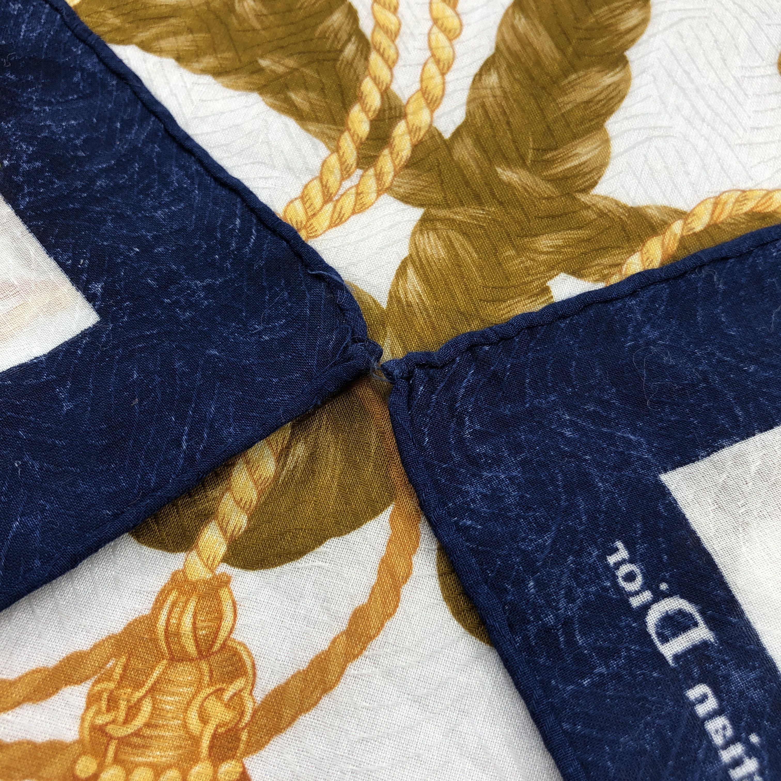 Christian Dior Monsieur Christian Dior Handkerchief Neckerchief Bandana H2863 Size ONE SIZE - 5 Thumbnail