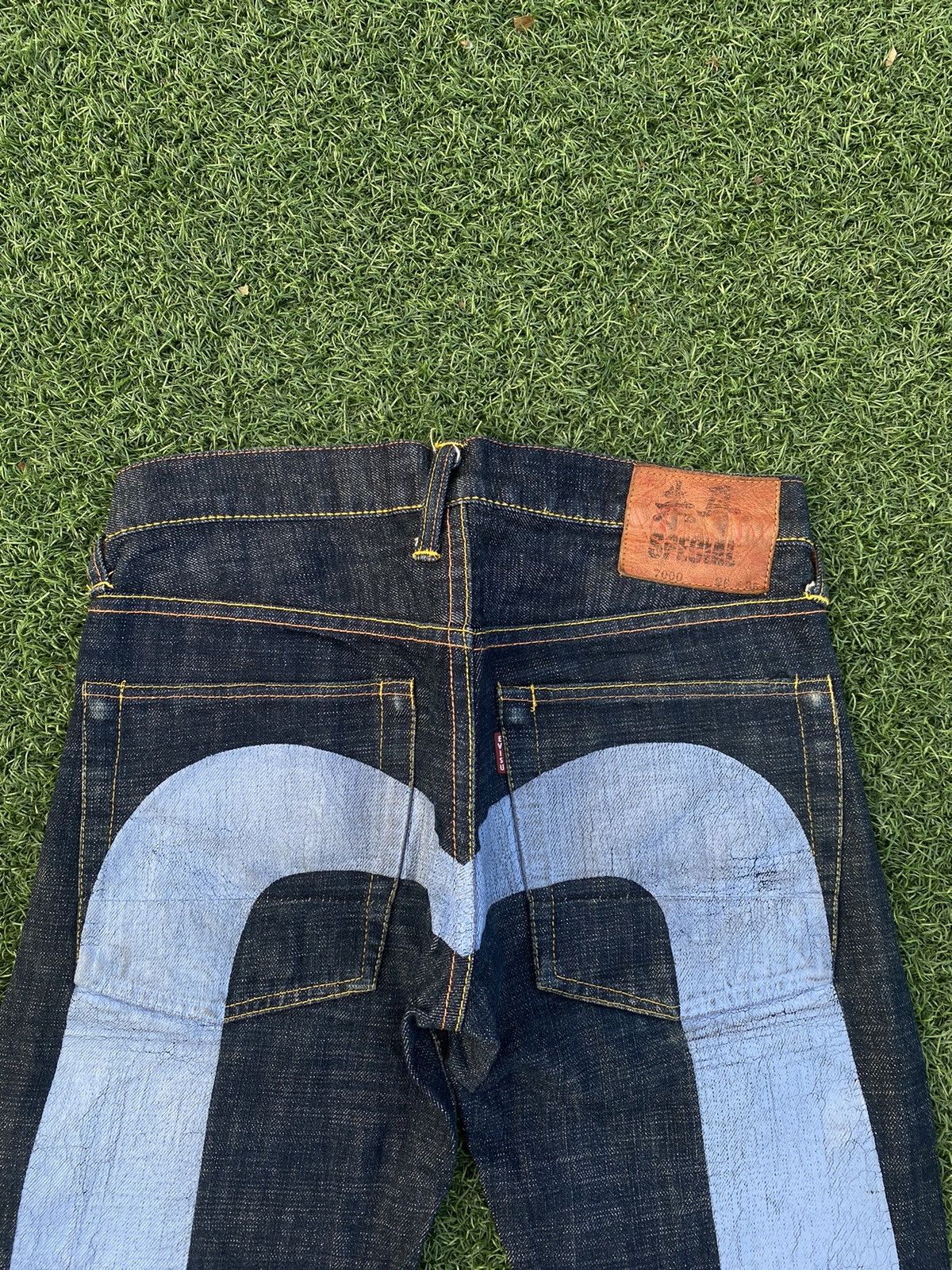 Evisu RARE EVISU BLUE DAICOCK SPECIAL WITH RED SELVEDGE DENIM Size US 27 - 5 Thumbnail