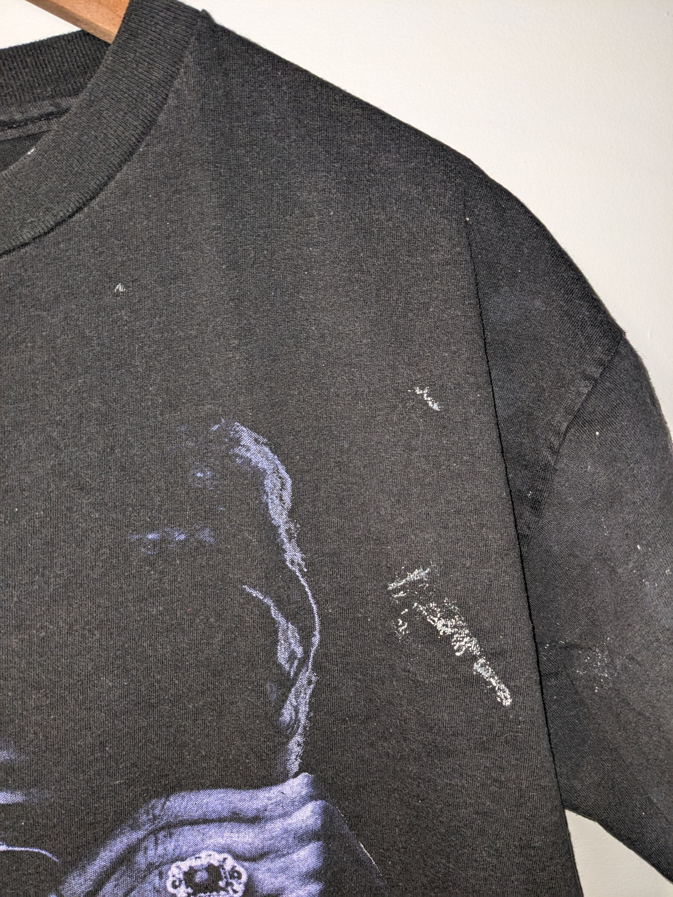 Jimi Hendrix × Vintage Vintage 90s Jimmy Hendrix Purple Haze Black X-Large T-Shirt Size US XL / EU 56 / 4 - 8 Thumbnail