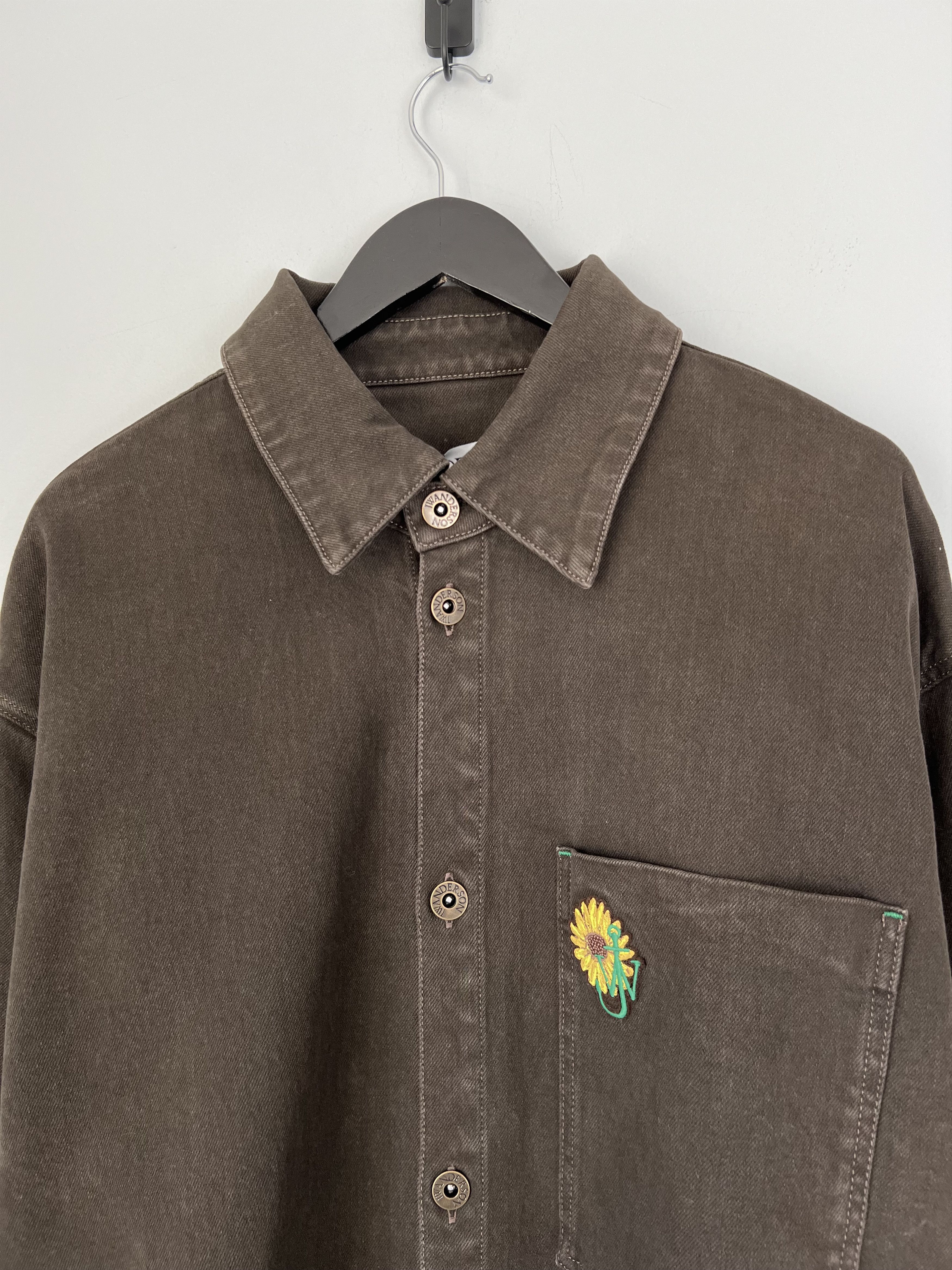 JW Anderson J.W. Anderson Oversized Contrast Cuff Denim Shirt Size US M / EU 48-50 / 2 - 2 Thumbnail