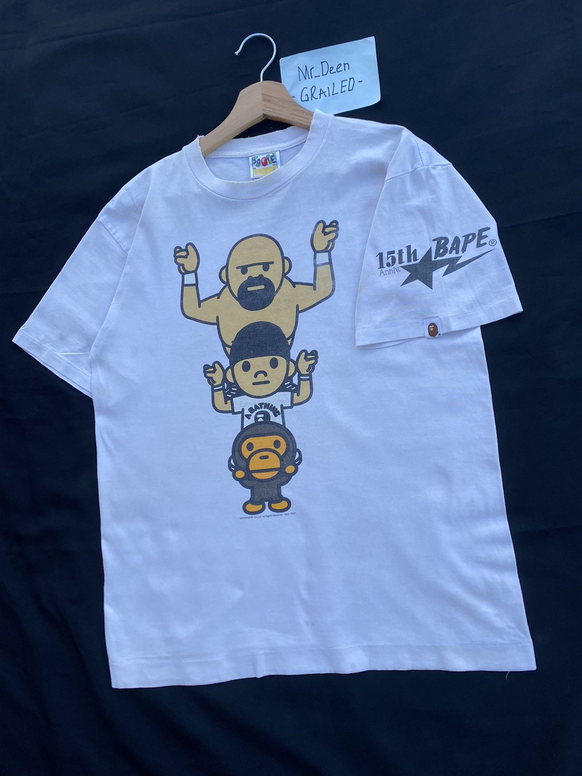Bape Rare SS2008 BAPE Baby Milo x Nigo 15th Anniversary Tshirt Size US M / EU 48-50 / 2 - 3 Thumbnail